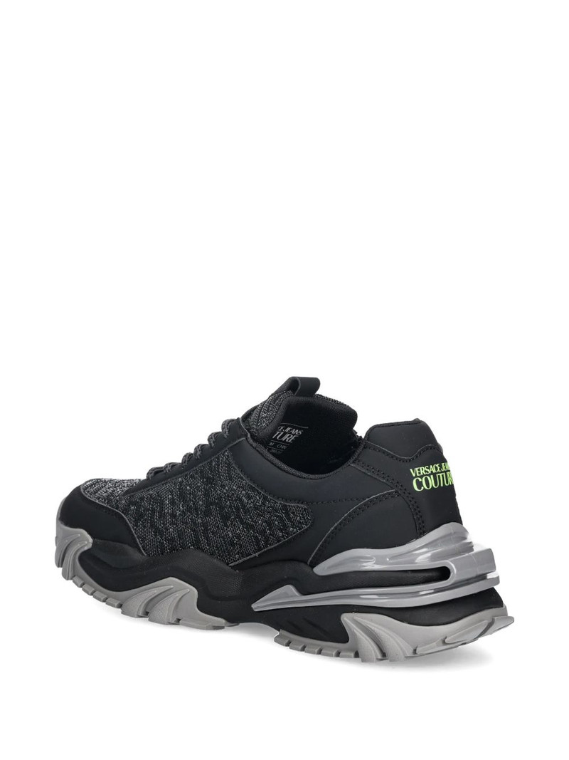 textured logo-detailed sneakers 5