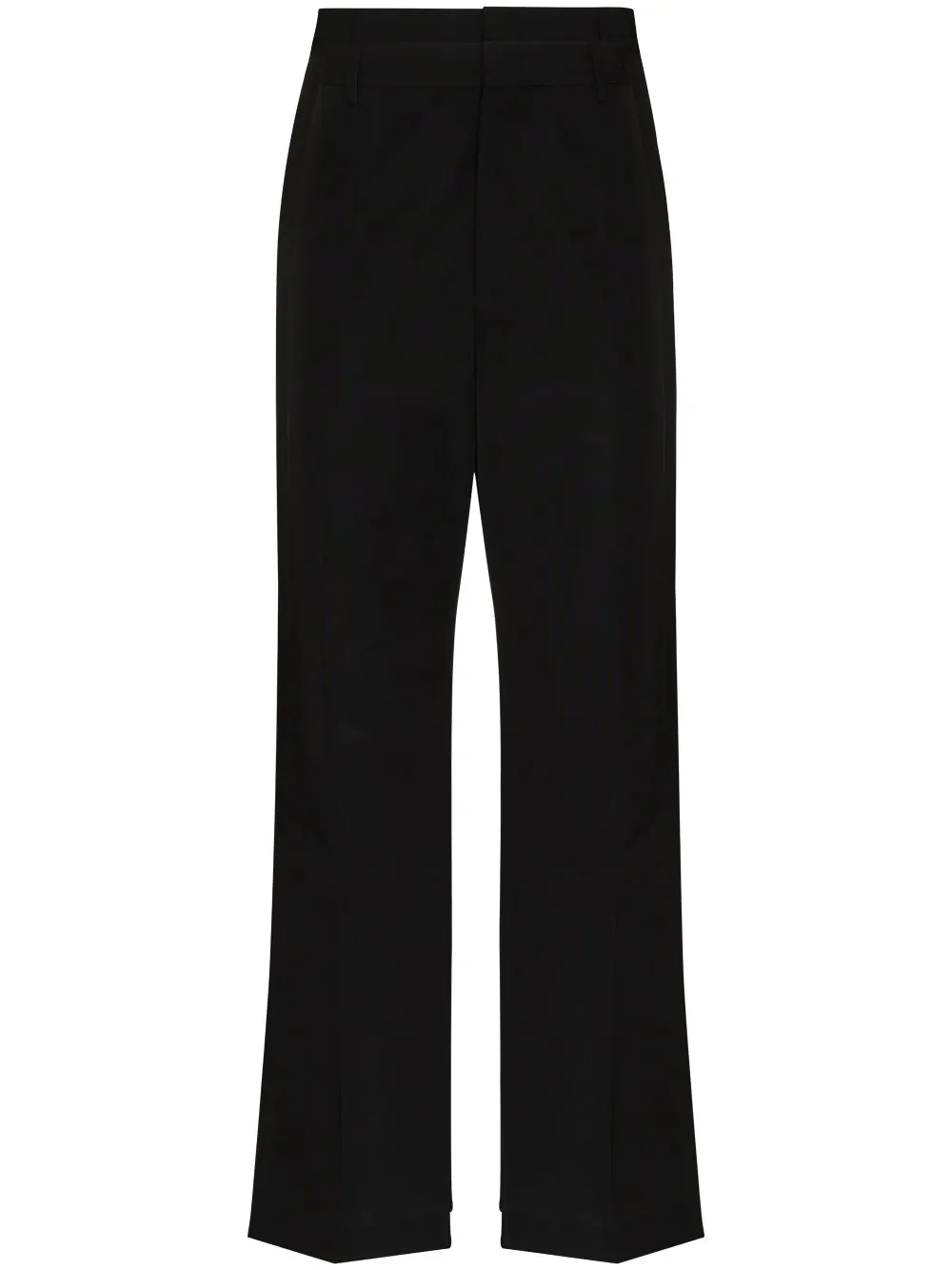 logo-embroidered tailored trousers - 1