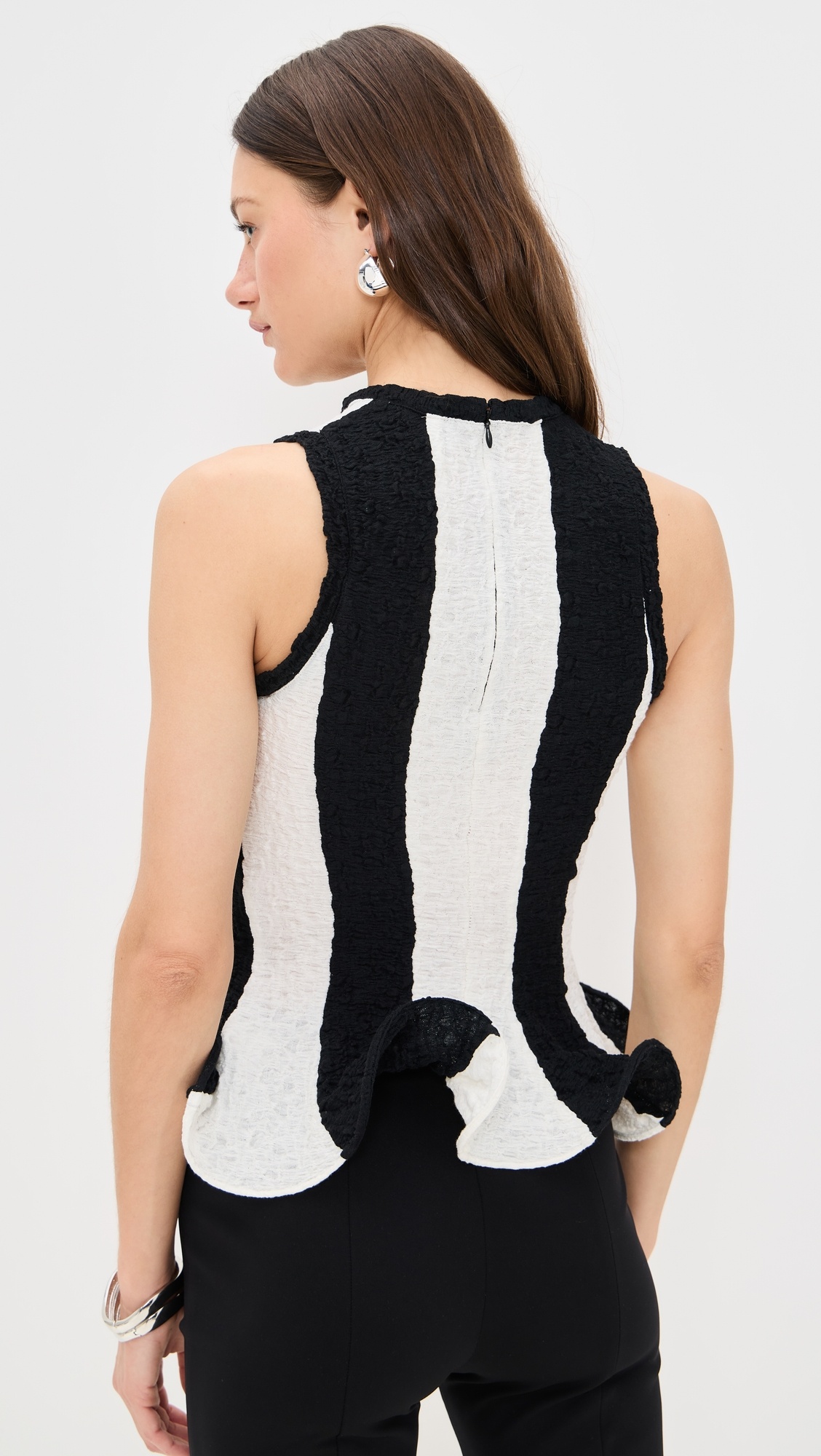 Stripe Sleeveless Top - 2