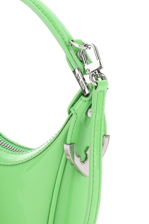 【送料&関税込】BY FAR Light Green Leather Cosmo Handbag By Far Light green leather Cosmo handbag - Green | Wanan Luxury