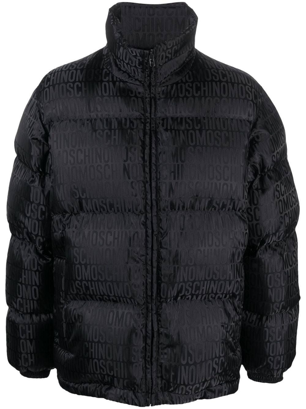 monogram-pattern puffer jacket - 1