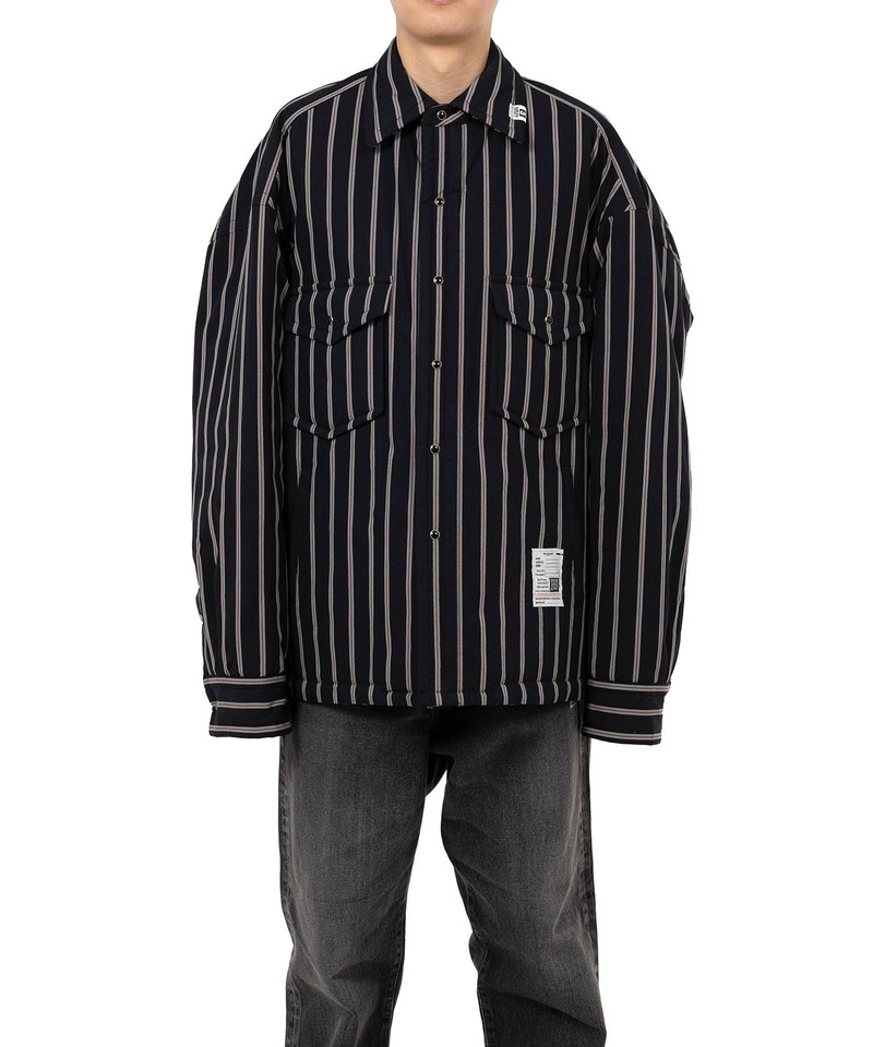 Maison MIHARAYASUHIRO Stripe Puffer Shirt outlook