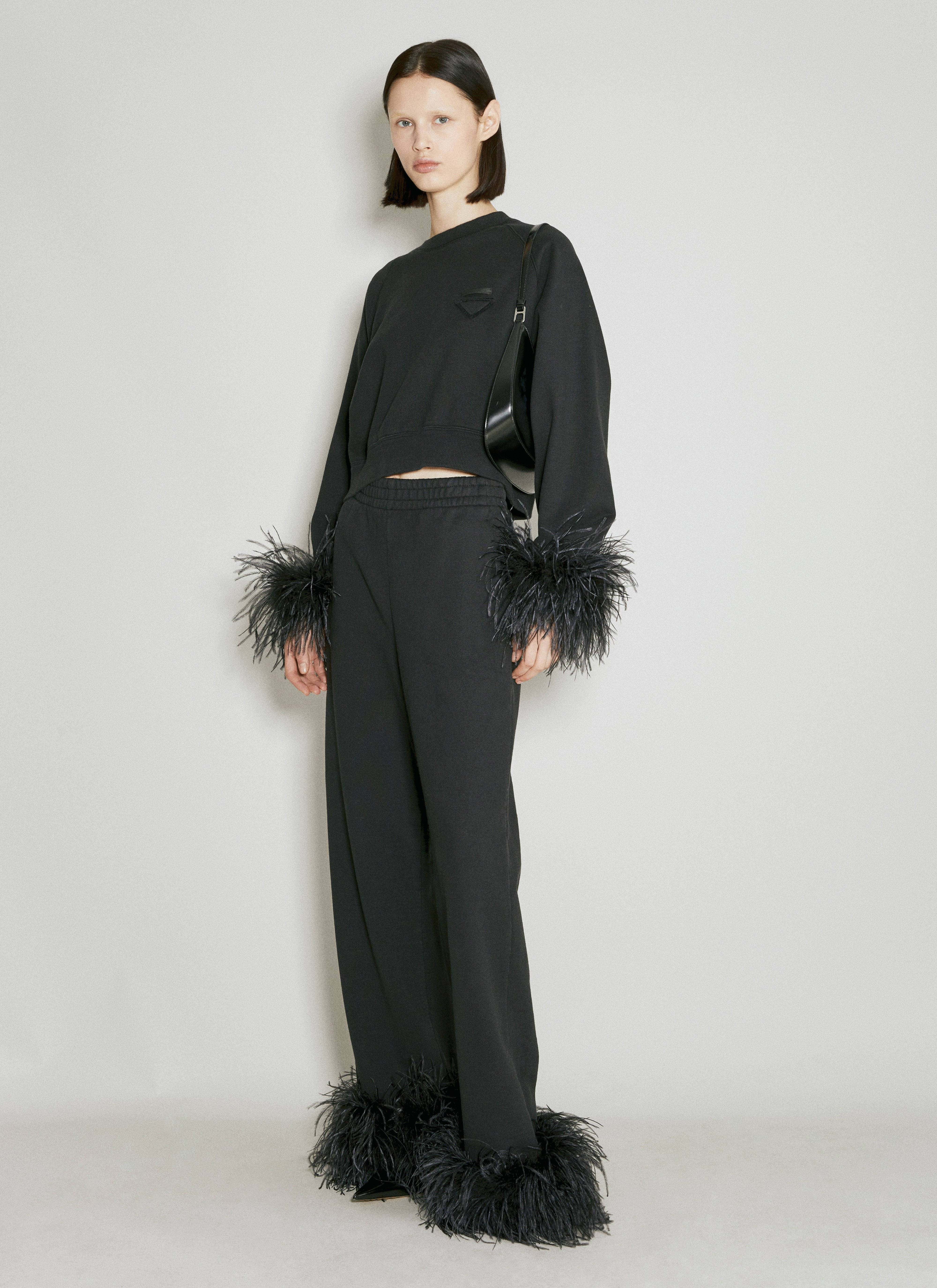 Prada Women Feather Cuffs Track Pants - 2
