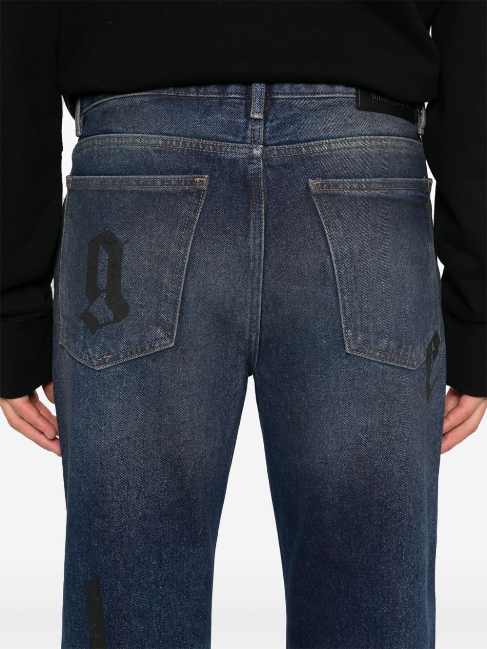 logo-print jeans - 5