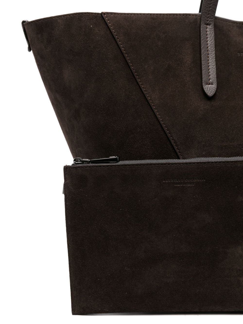 suede tote bag - 4