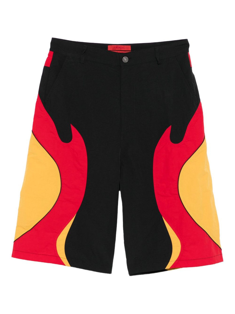 Rider flame-print shorts 1