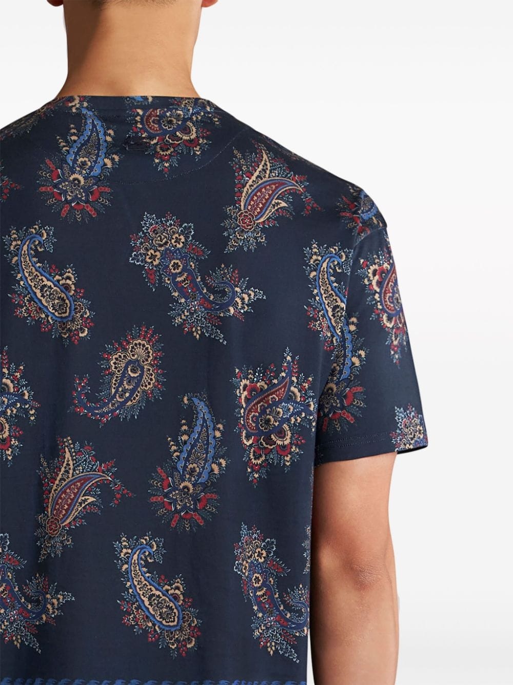 paisley-print cotton T-shirt - 4