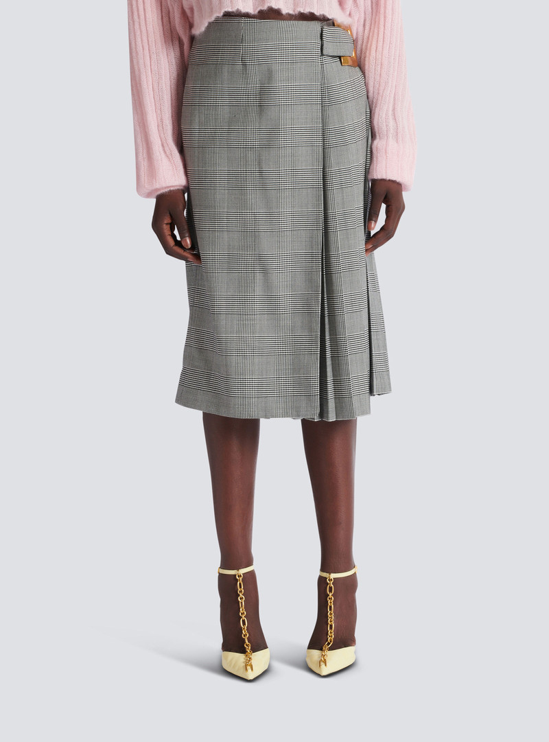 Midi skirt with Prince of Wales check 5
