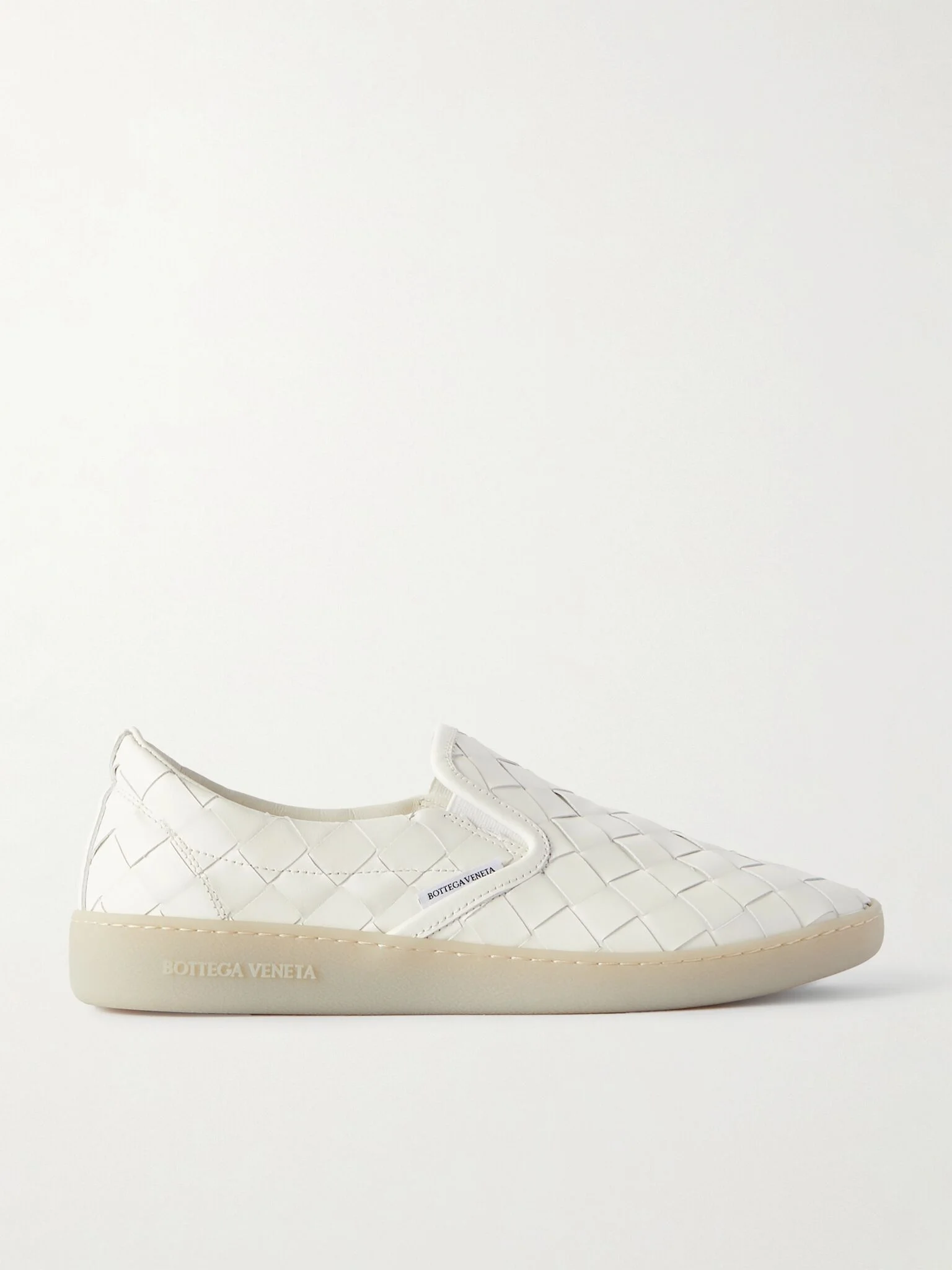 Intrecciato leather sneakers White - 1