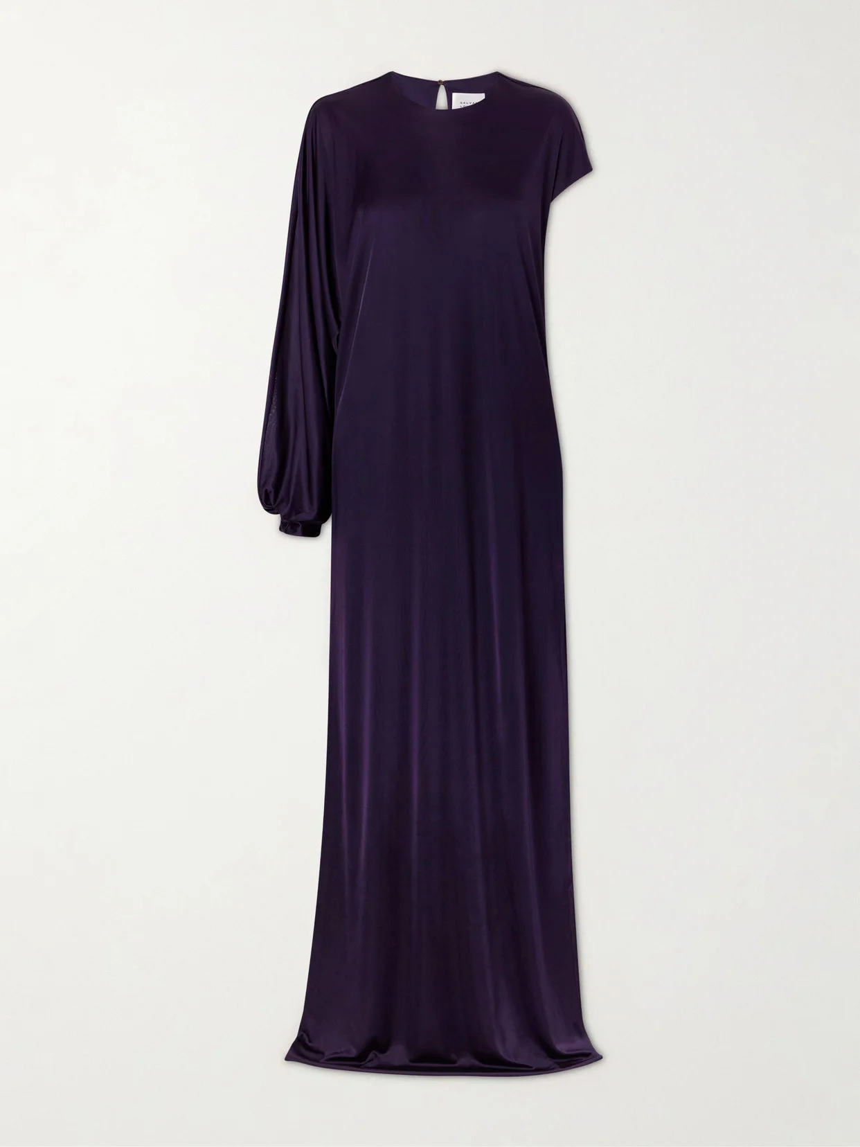 Roman Asymmetric Jersey Gown - 1