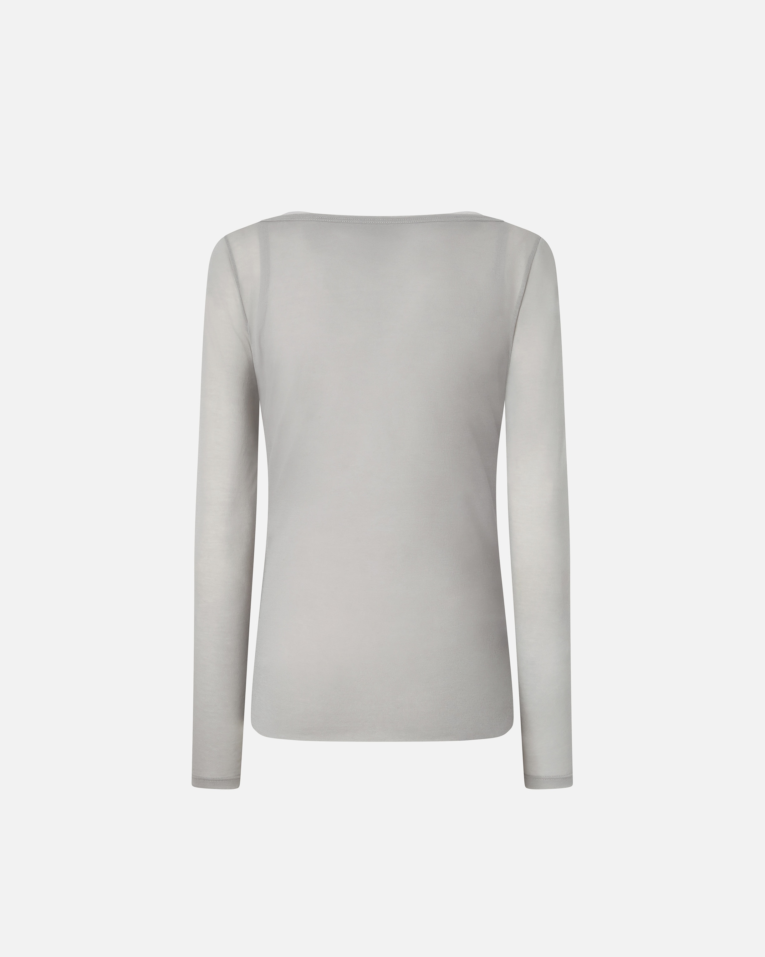 LIGHTWEIGHT GAUZE JERSEY SWEATER WITH LONG SLEEVES - 6