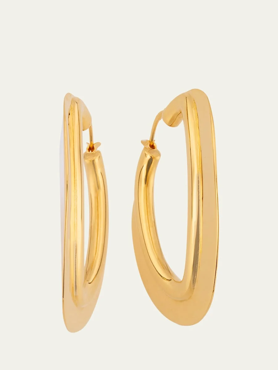 O Disc Hoop Earrings - 1