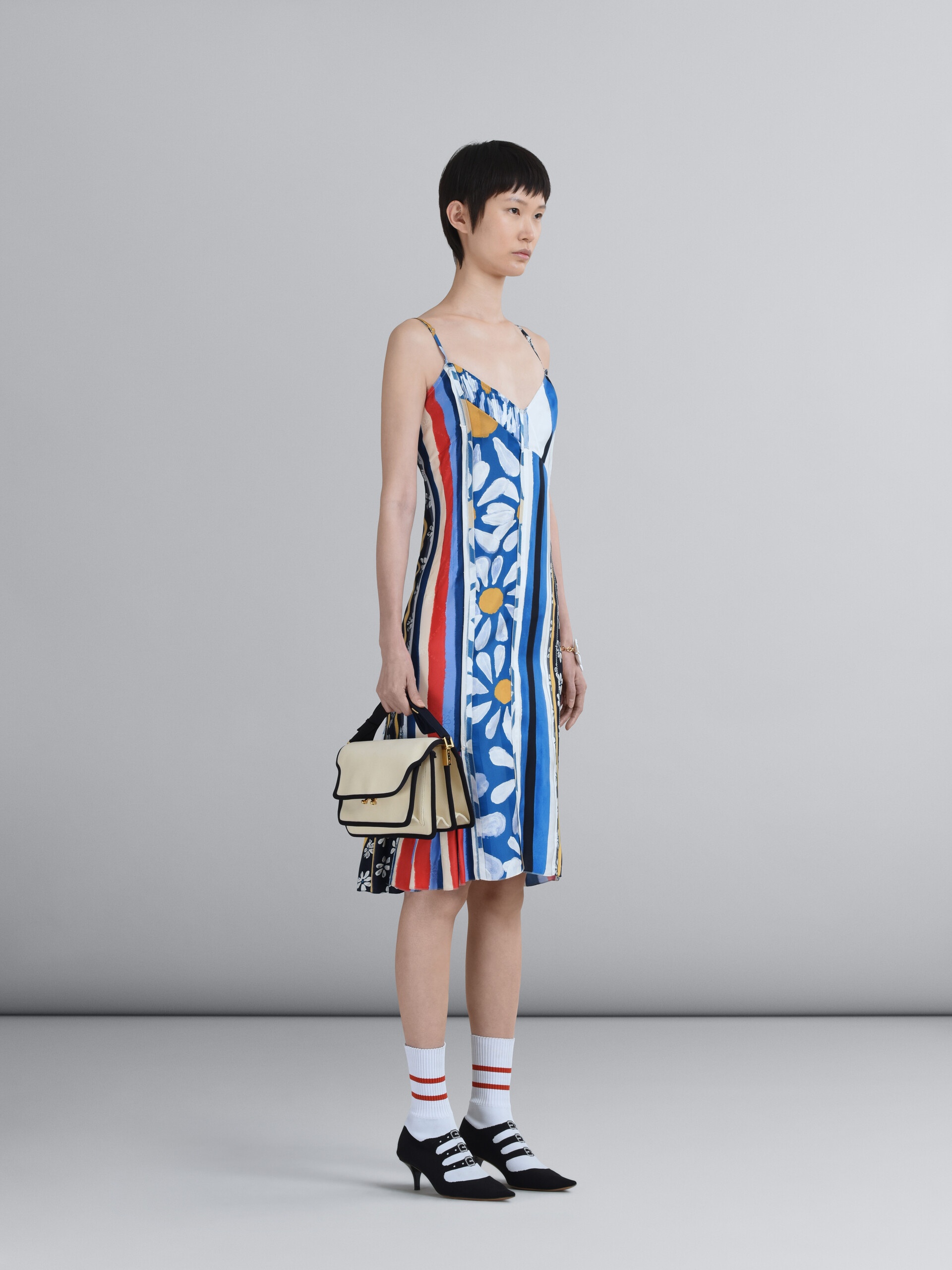 HORIZONS PRINT JACQUARD VISCOSE DRESS - 6