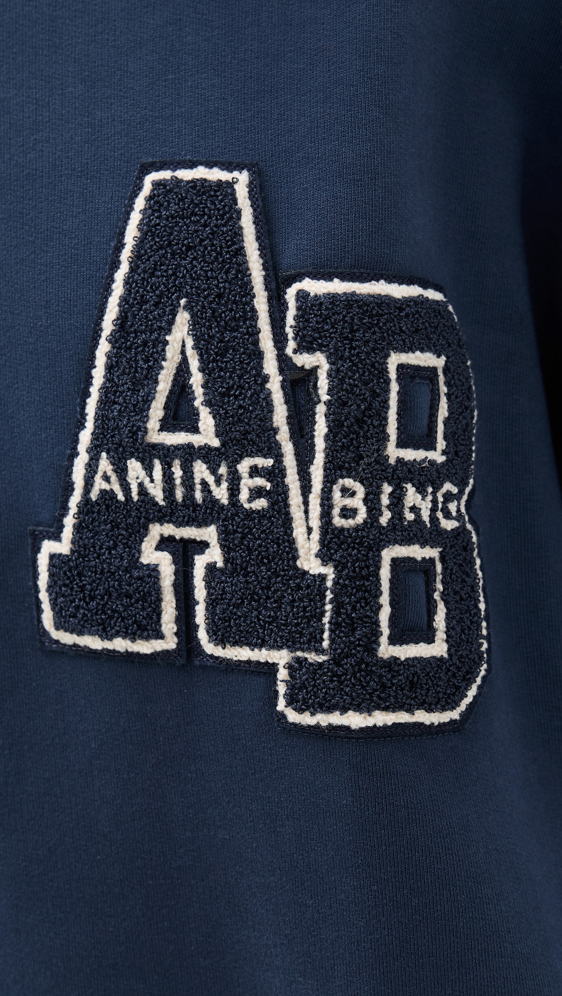 Miles Oversized Letterman  Sweatshirt - 5
