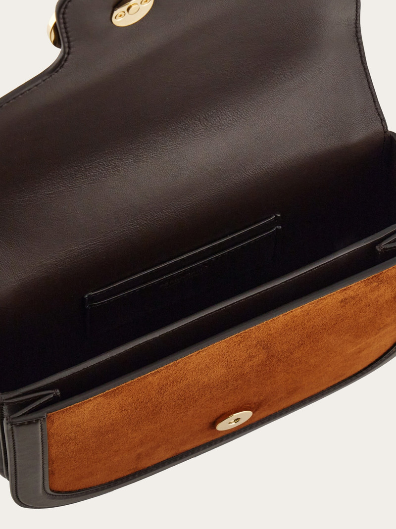 Double Gancini crossbody bag (XS) 6