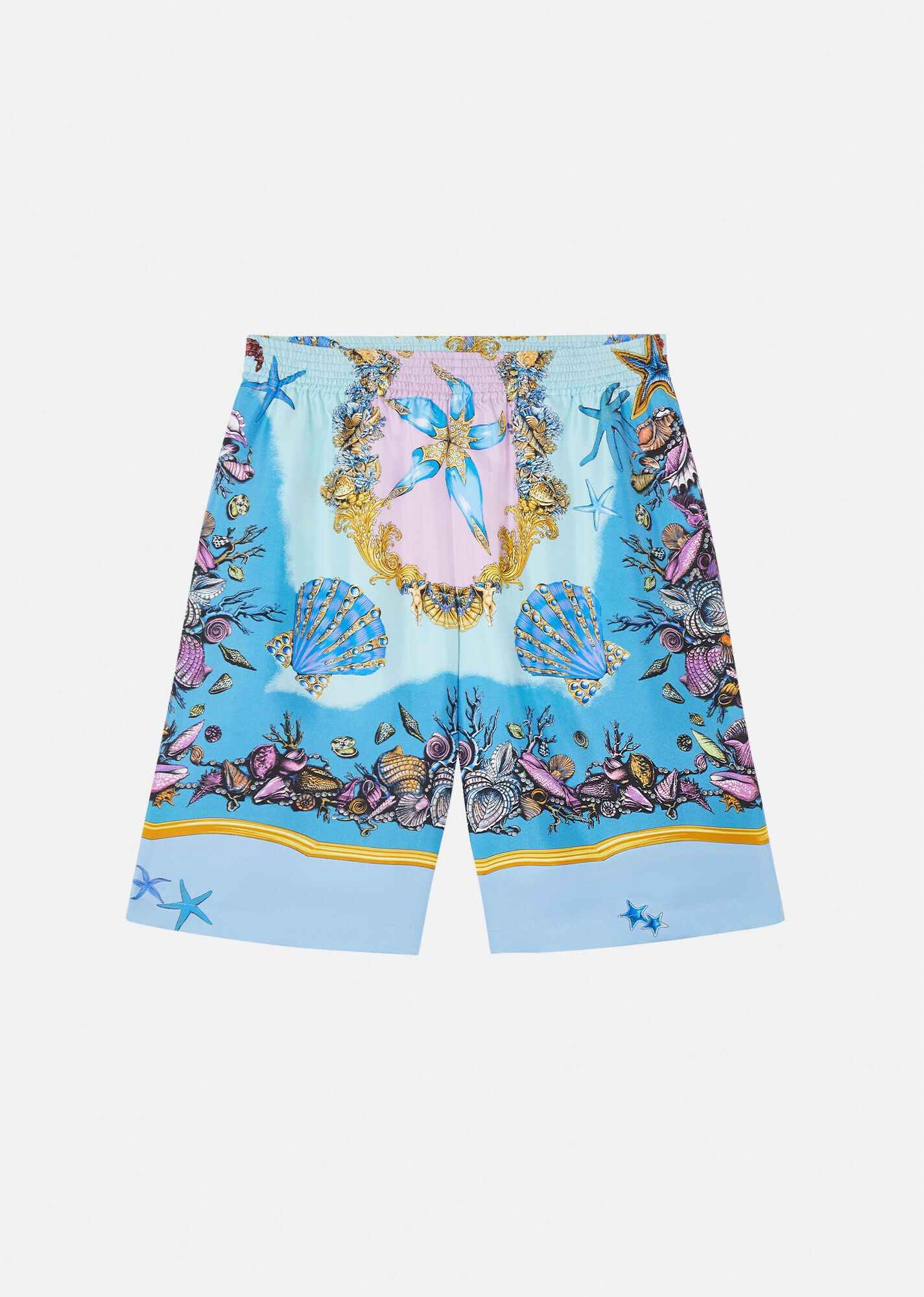 Trésor de la Mer Print Silk Shorts - 1