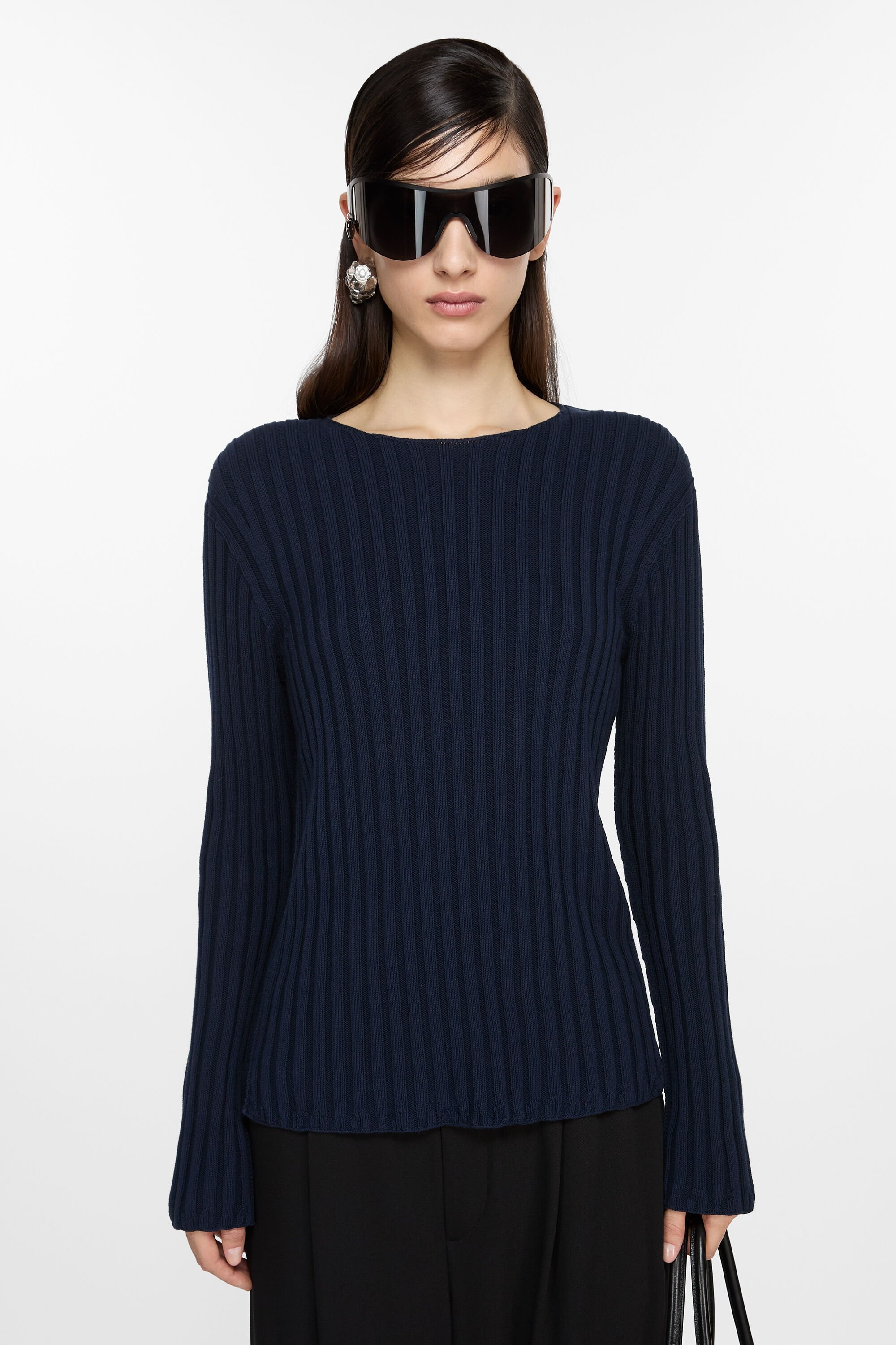 Ribbed jumper - Navy/navy - 2