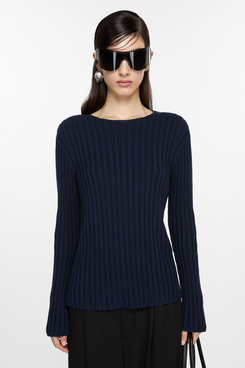 Acne Studios Ribbed jumper - Navy/navy outlook