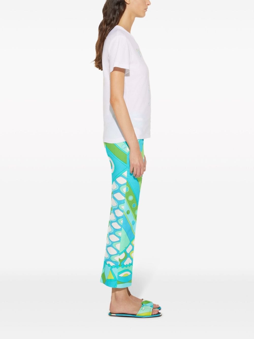 logo-print cotton T-shirt - 3