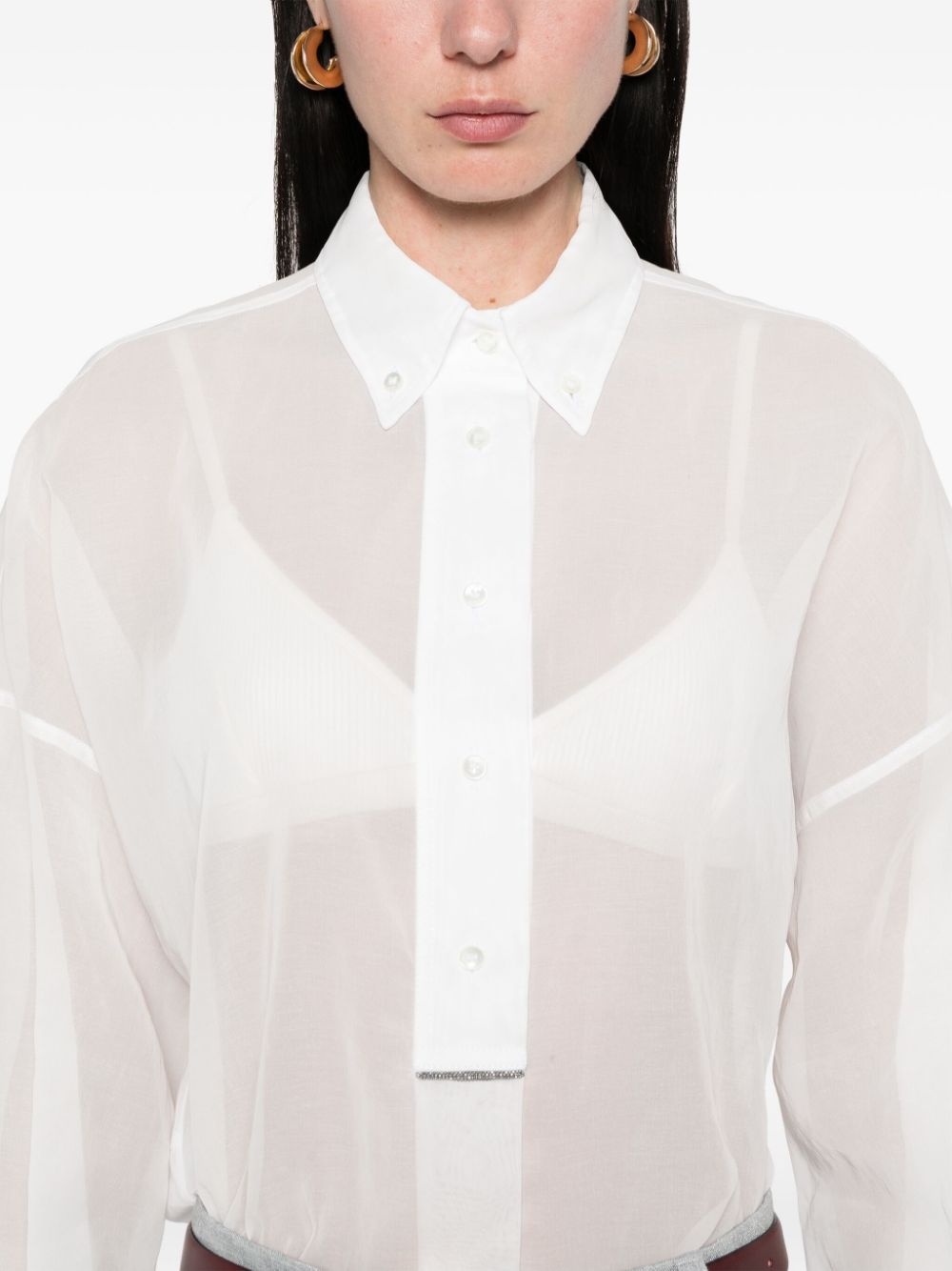 Monili-detail blouse - 5