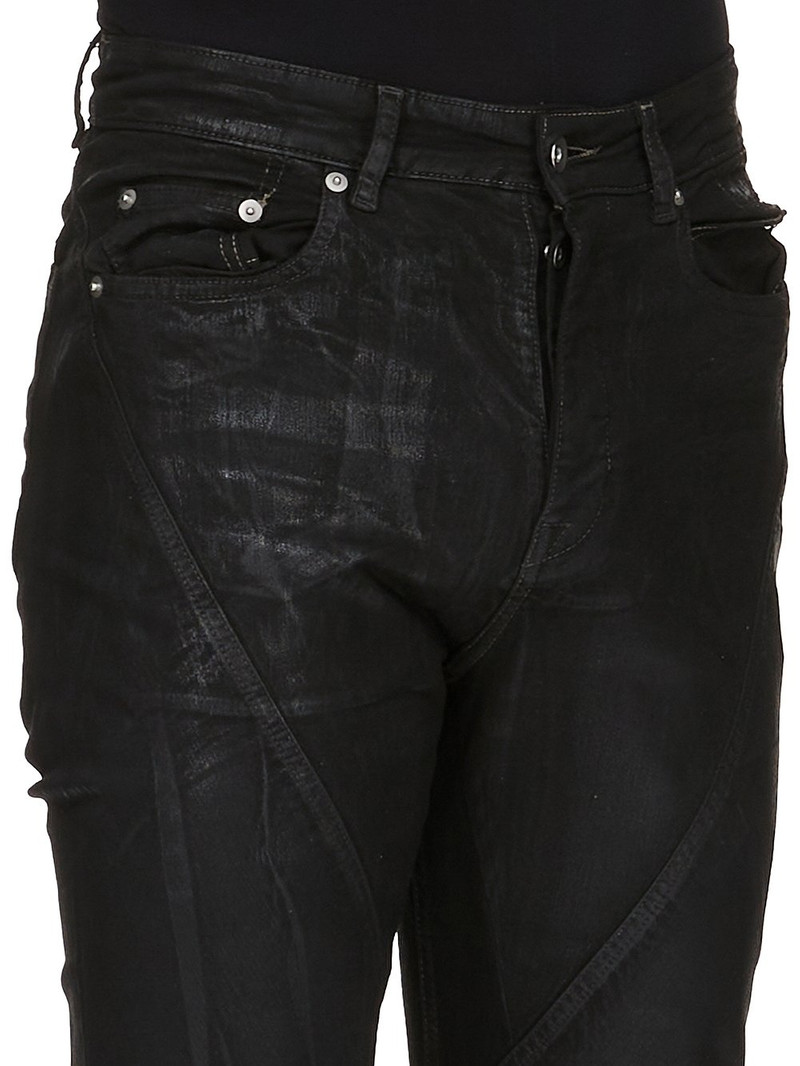 Black Hollywood Bias Bootcut Jeans 4