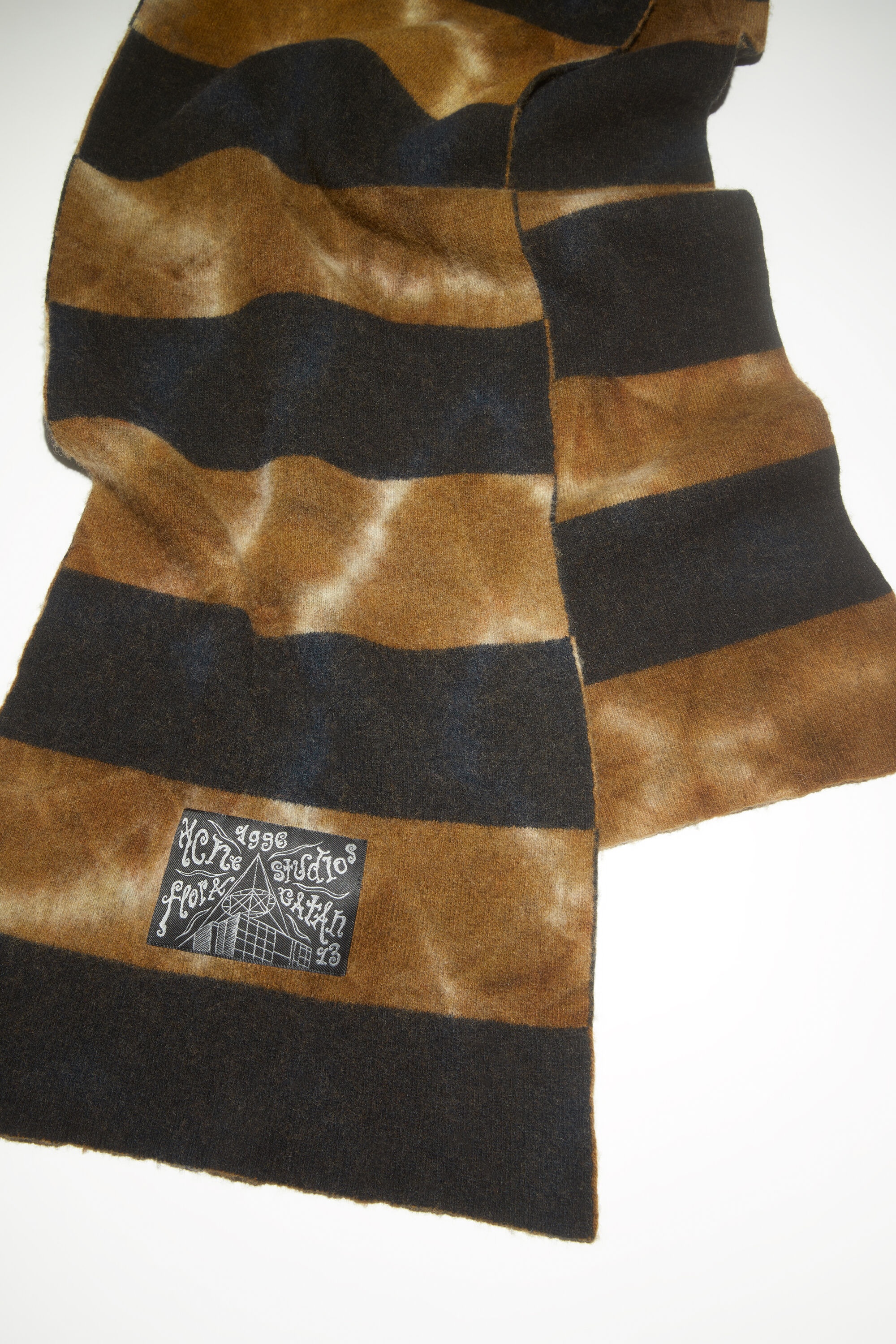 Tie-dye scarf - Blue/beige - 4