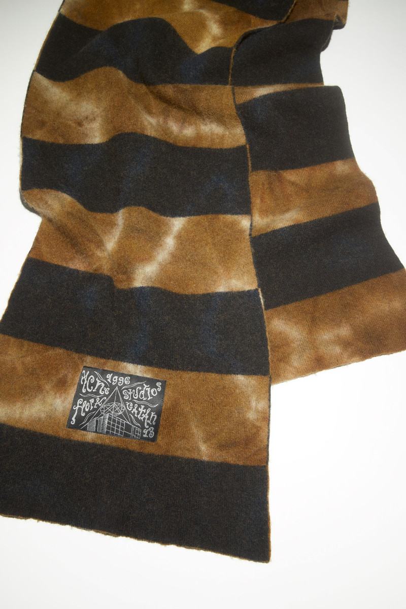 Tie-dye scarf - Blue/beige 4