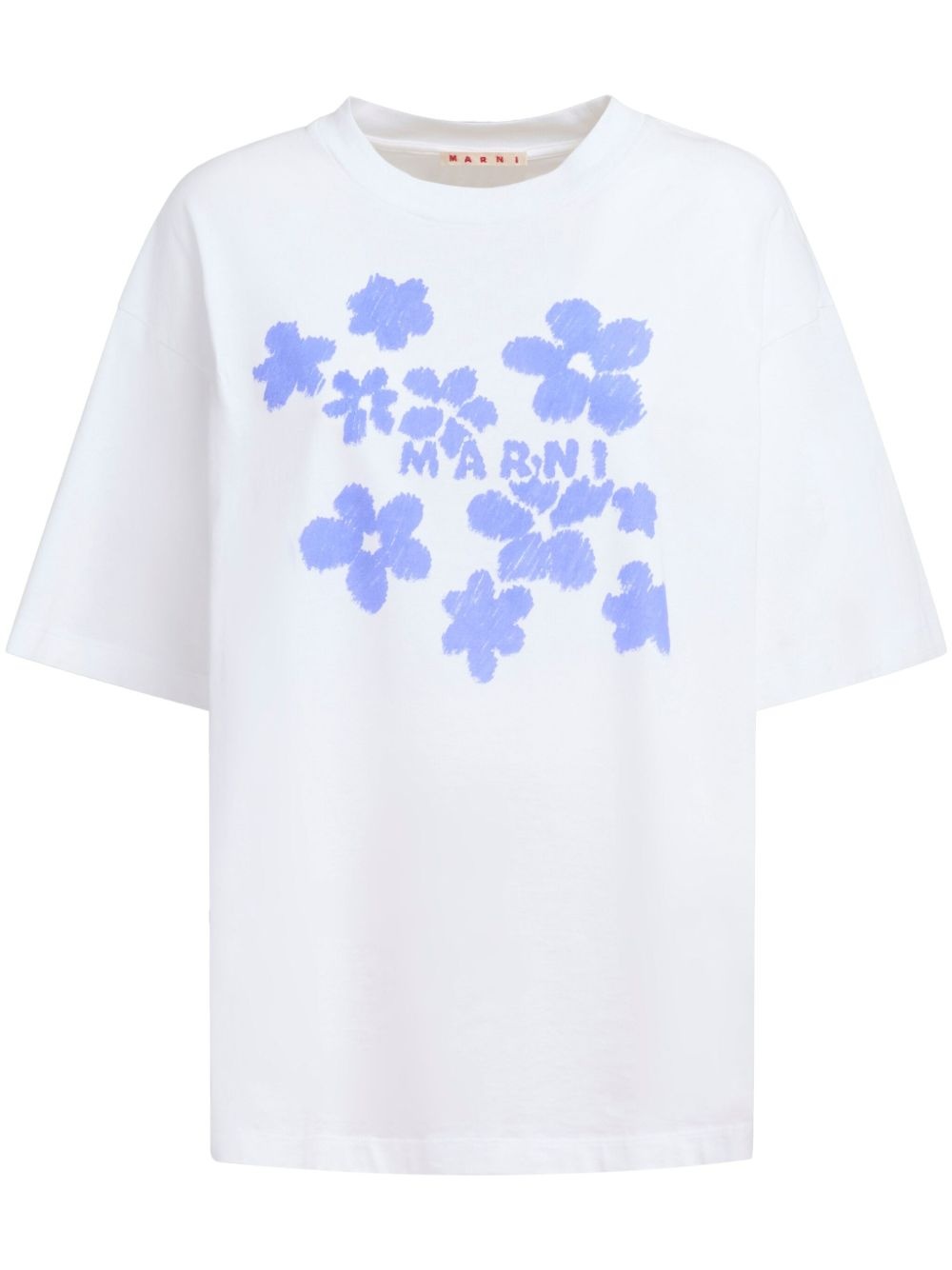 floral-print T-shirt - 1