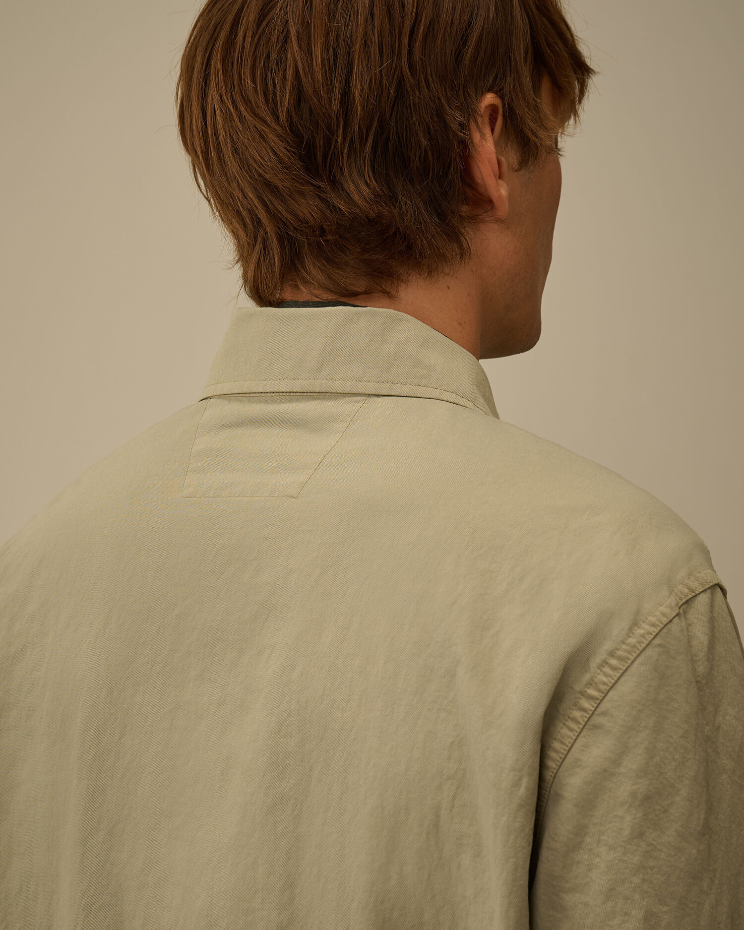 Diagonal Flatt Nylon Button Overshirt - 6