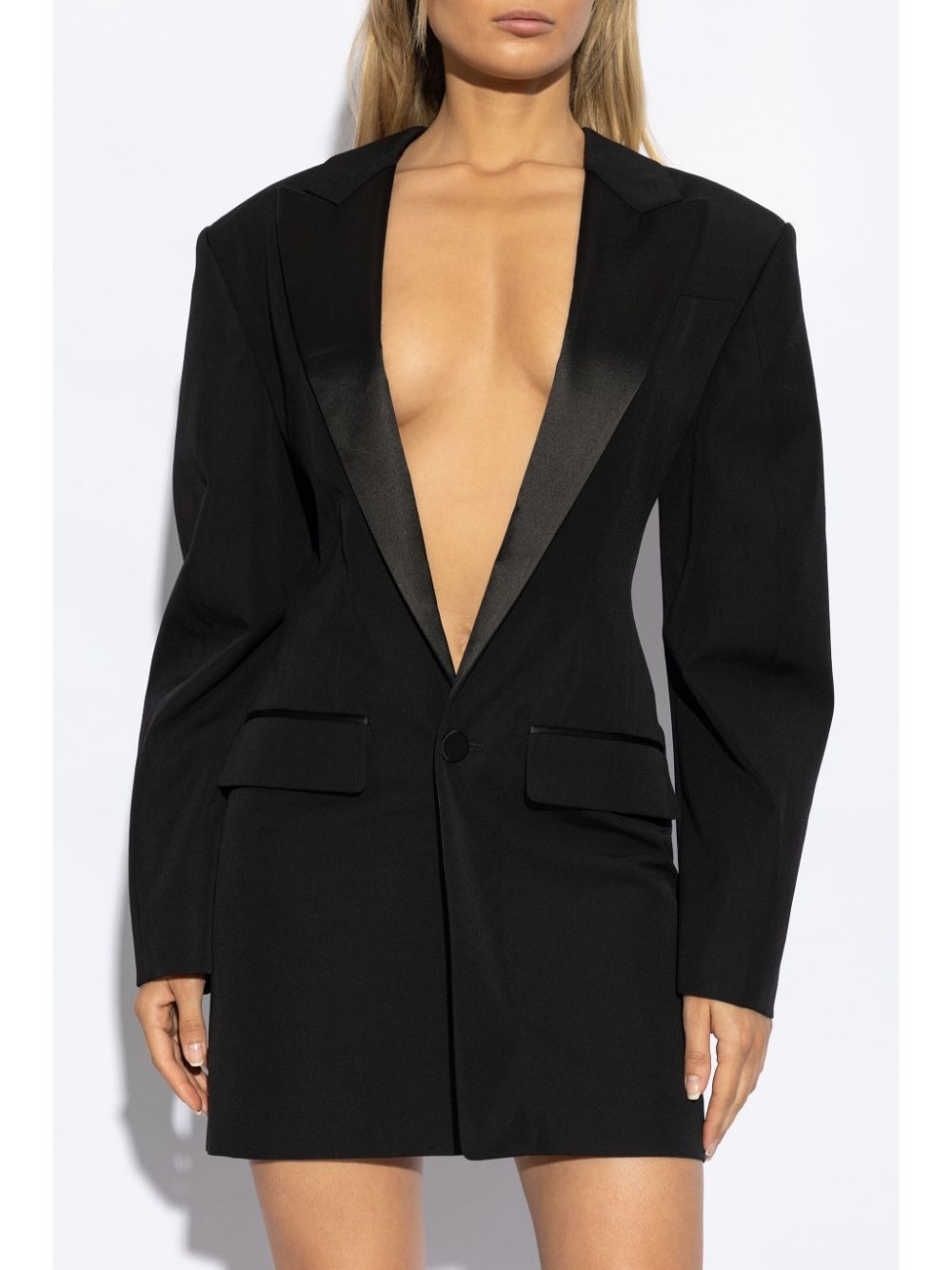 single-breasted blazer mini dress - 3