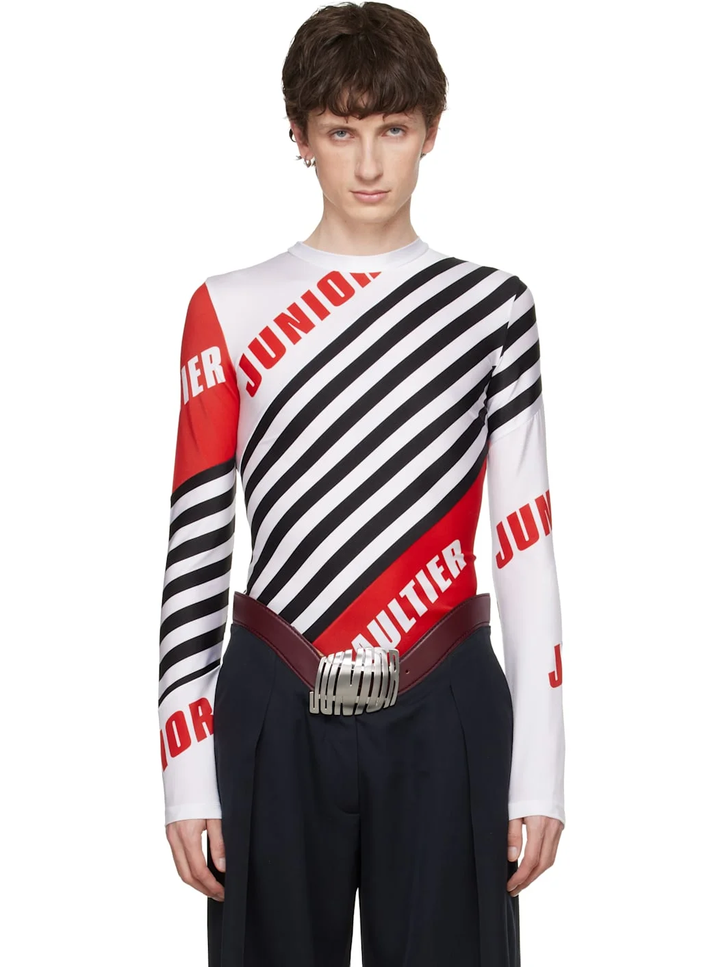 White & Black 'The Junior Gaultier' Top - 1