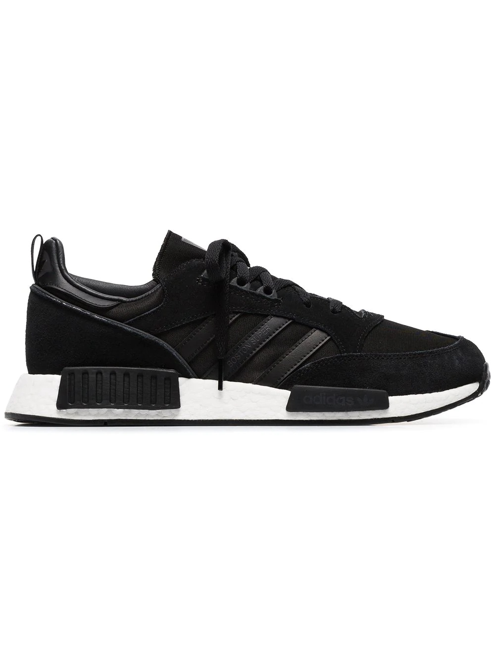 black Boston R1 suede sneakers - 1