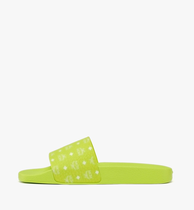 MCM Monogram Print Rubber Slides outlook