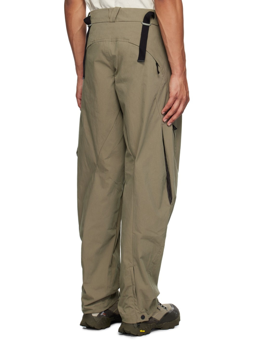 Taupe Cinch Trousers - 3