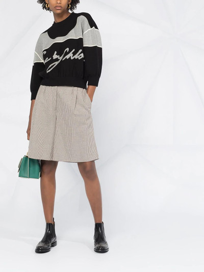 See by Chloé bi-colour logo sweater outlook