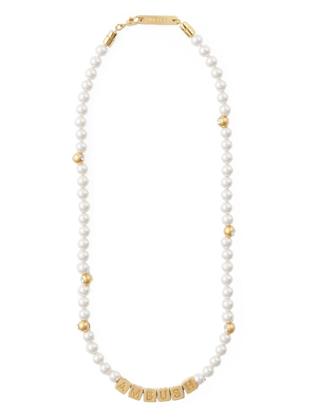 letterbox pearl-detail necklace - 1