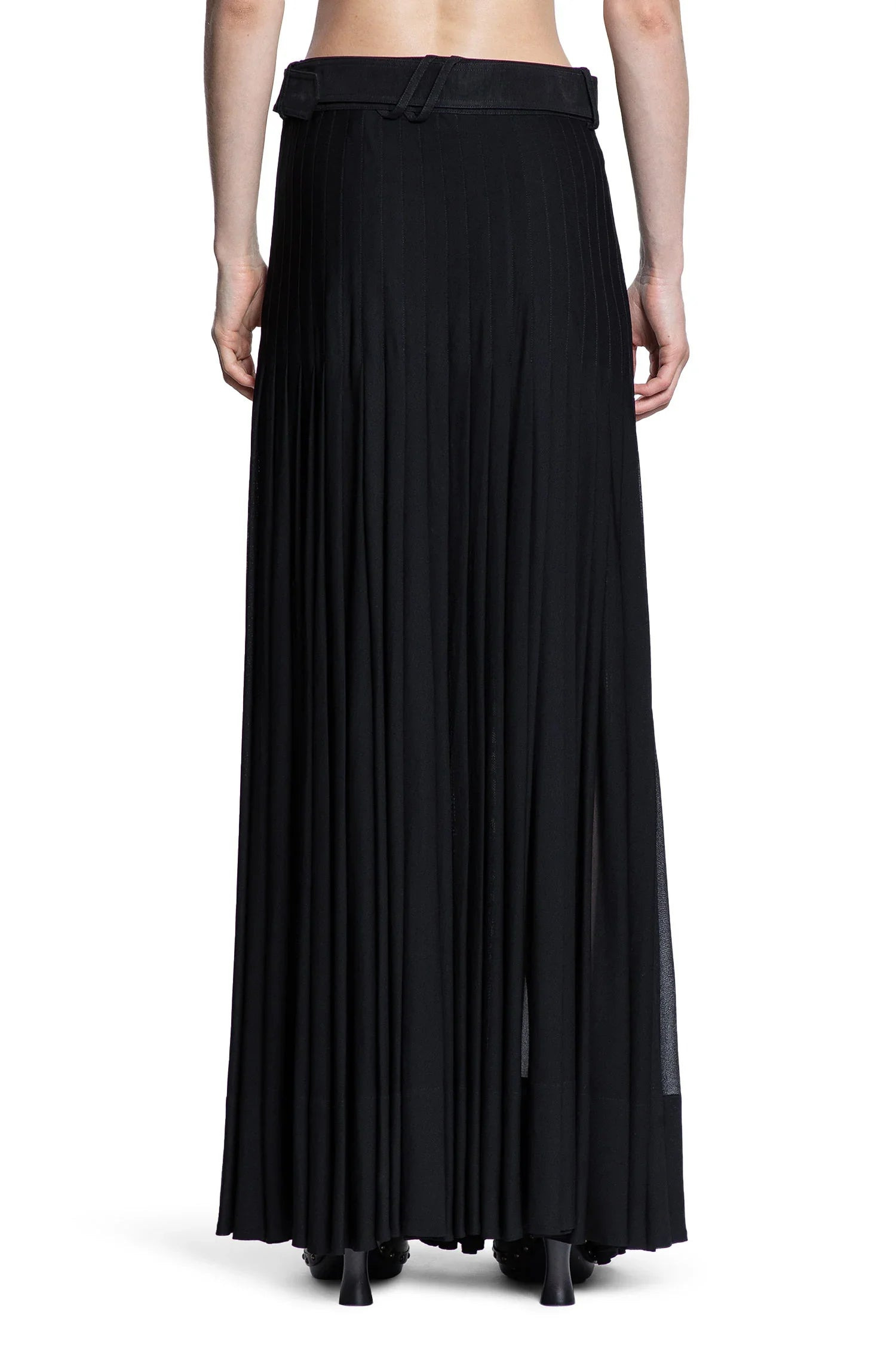 Pleated-Crepe-Jersey-Maxi-Skirt - 3