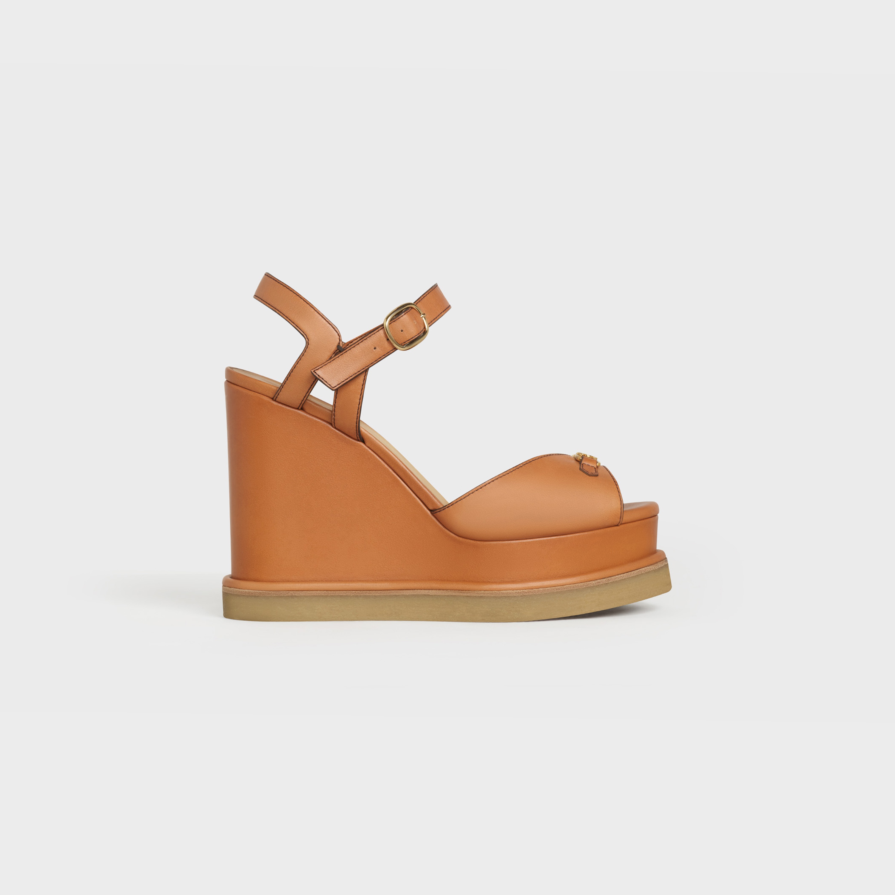 MANON WEDGE SANDAL IN CALFSKIN - 1