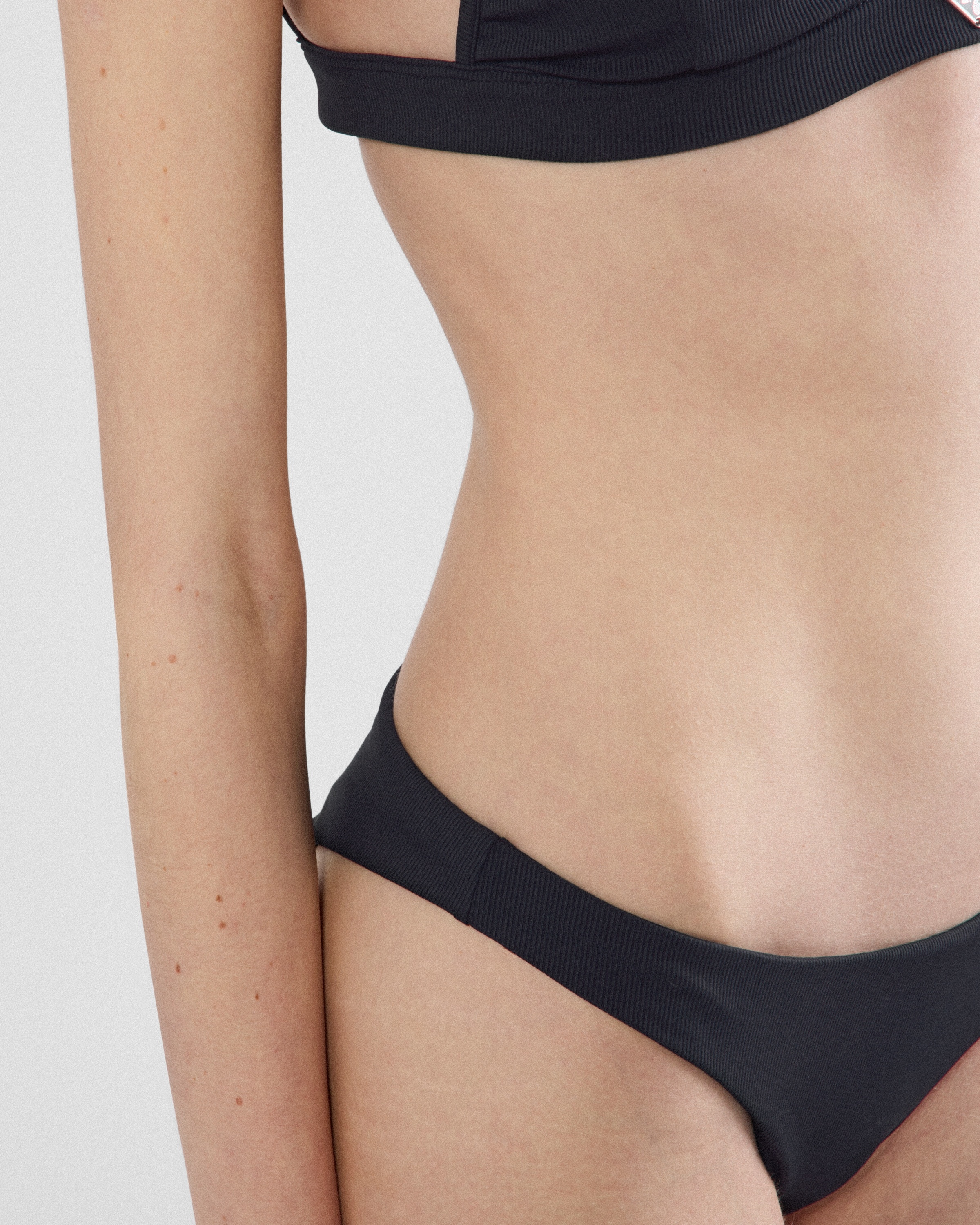 Ribbed knit bikini bottom - 3