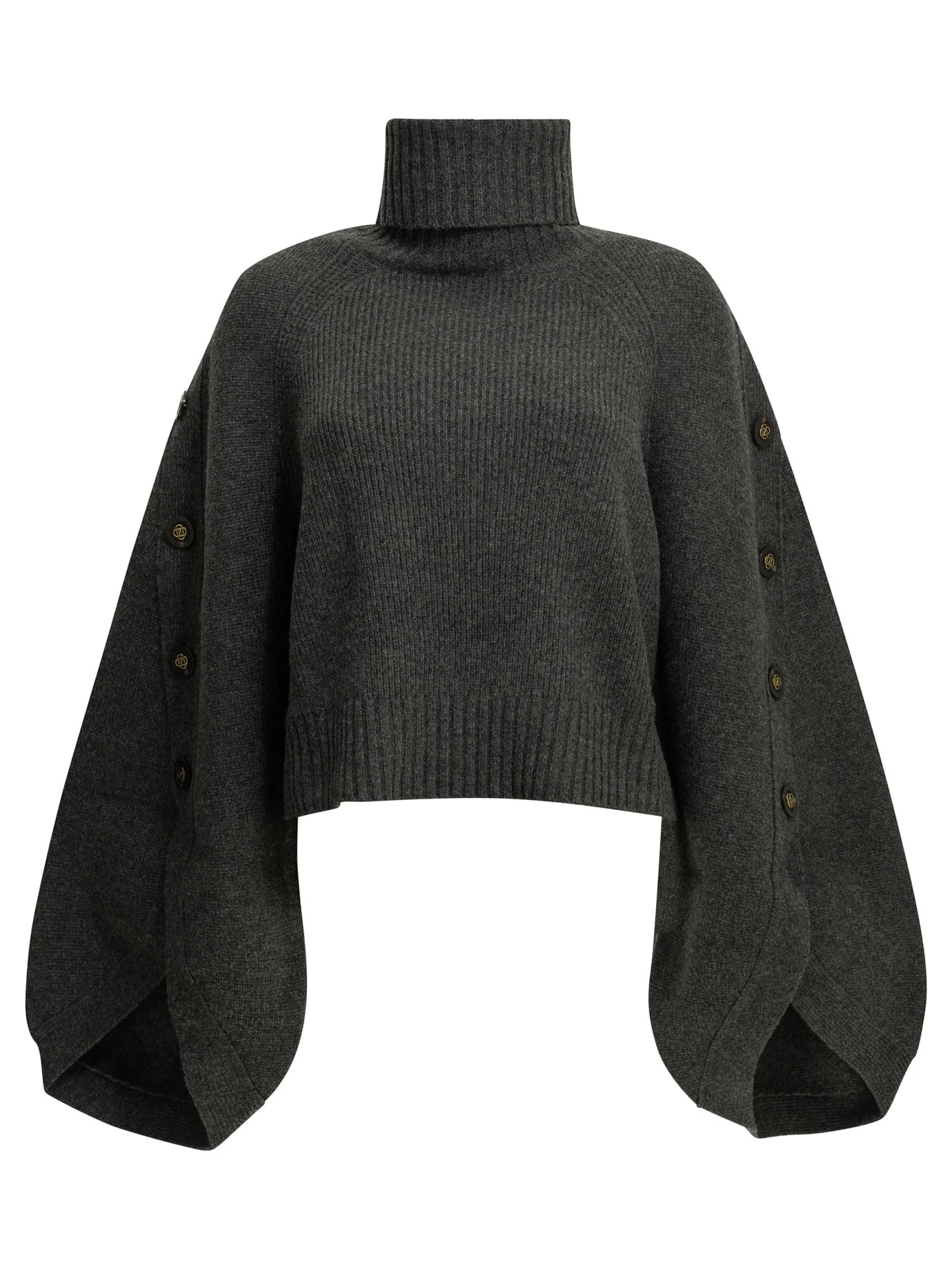 Zimmermann Valiant Turtleneck Sweater Grey - 1