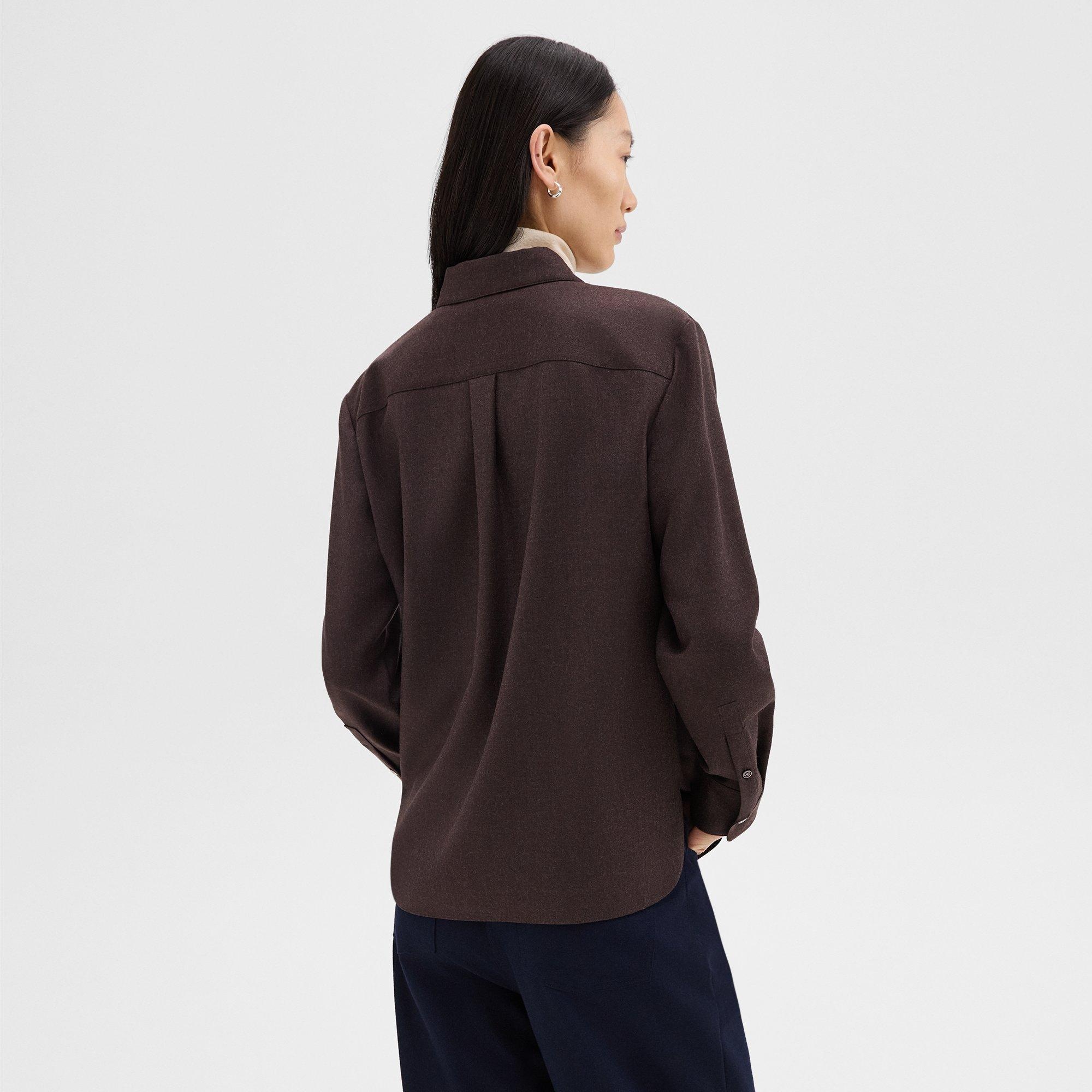 Straight Shirt in Sleek Flannel - 4