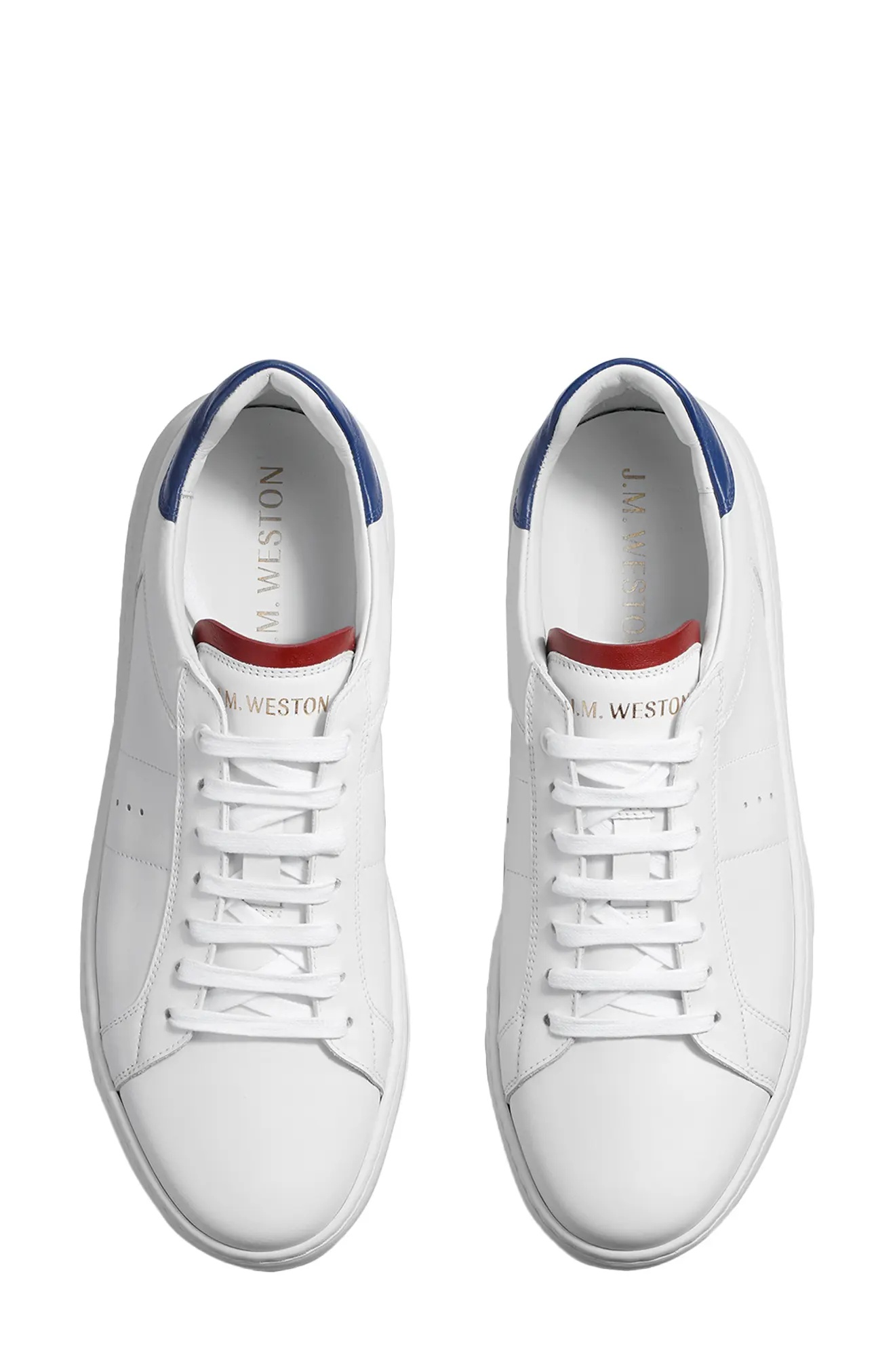 On Time Sneaker in Whte /Red /Blue - 3