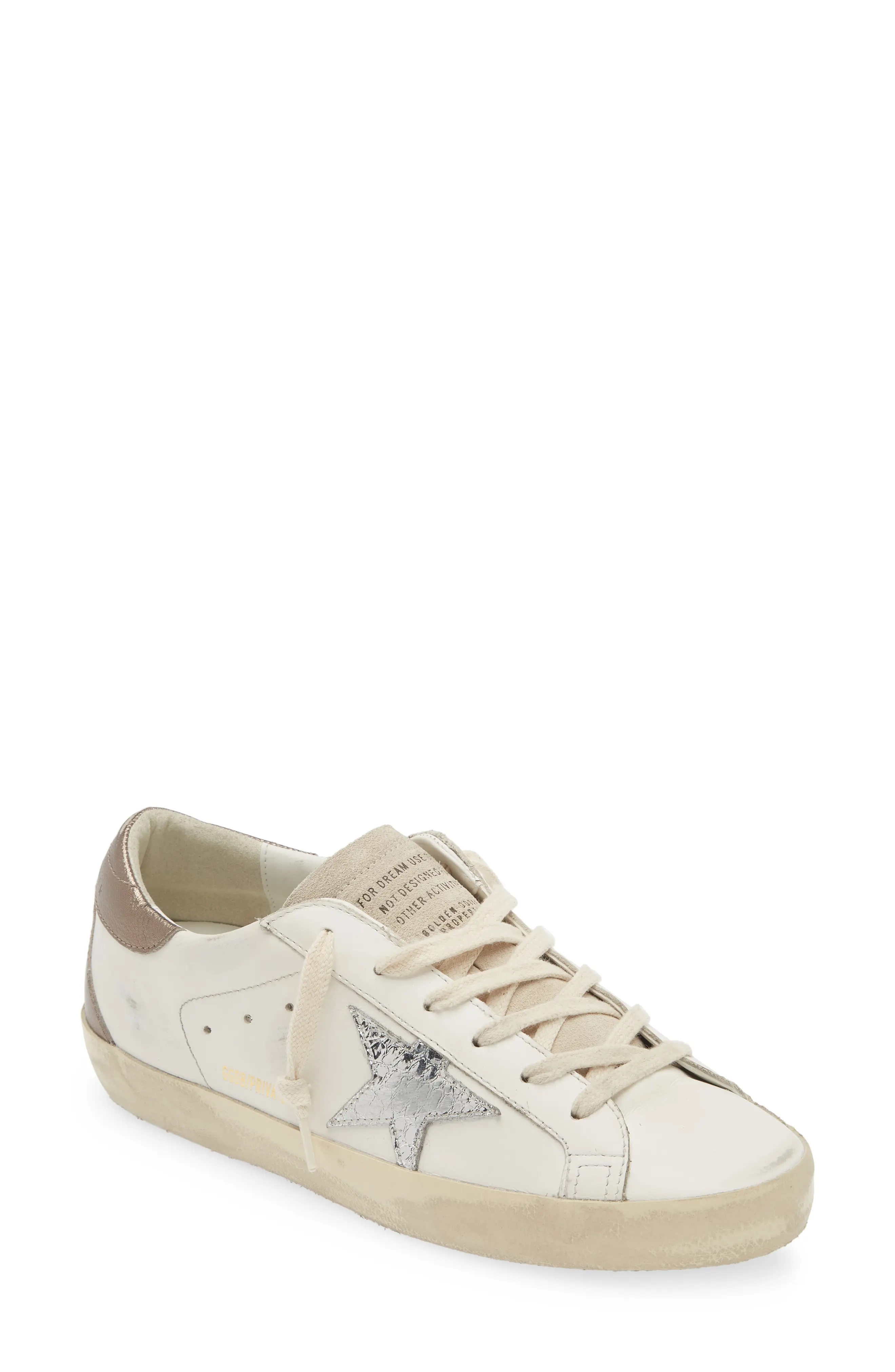 Super-Star Sneaker in White/Silver - 1