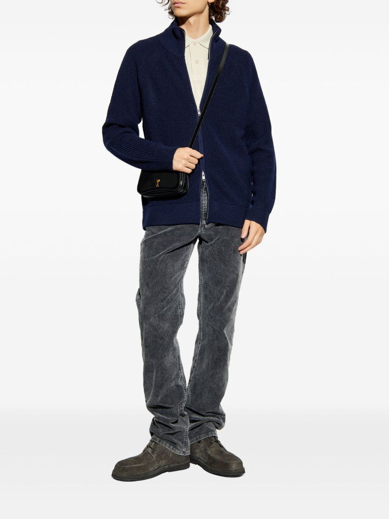 Isabel Marant ribbed zip-up cardigan outlook