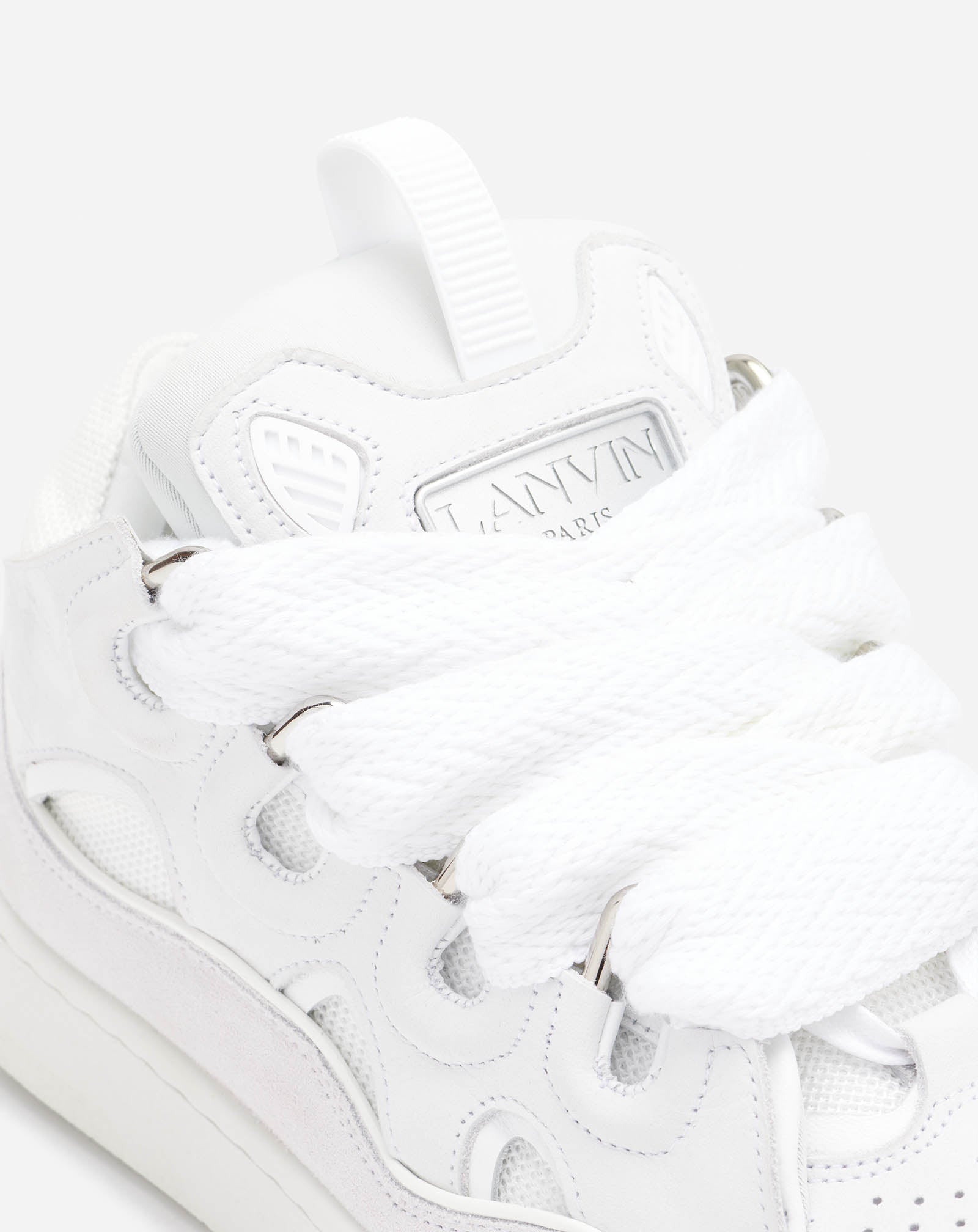LEATHER CURB SNEAKERS - 3