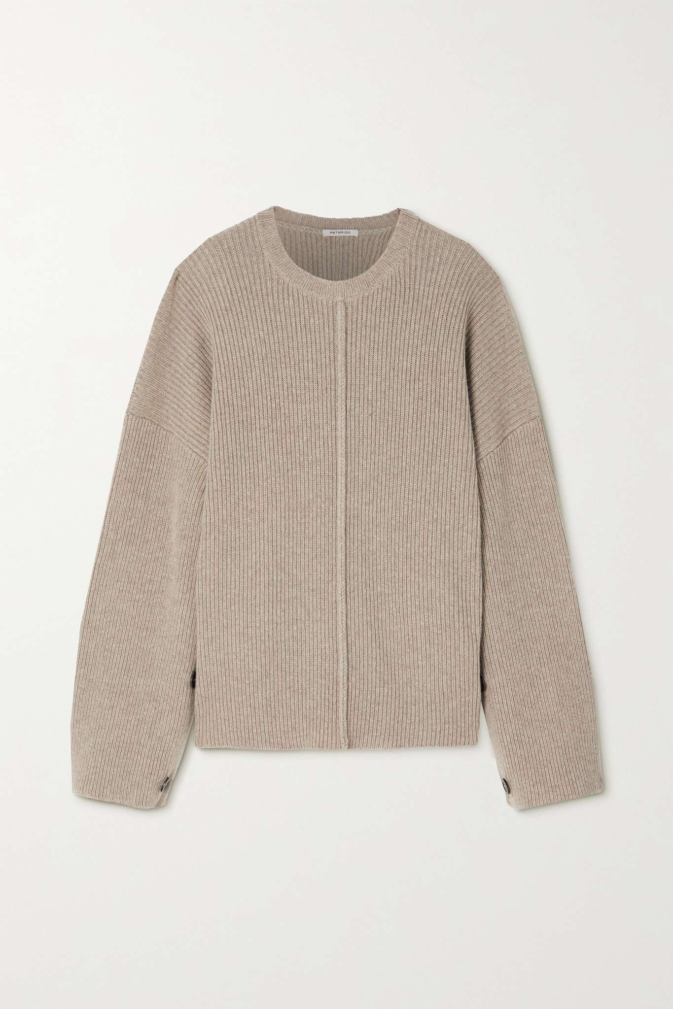 PETER DO Ribbed merino wool and cashmere-blend sweater | REVERSIBLE