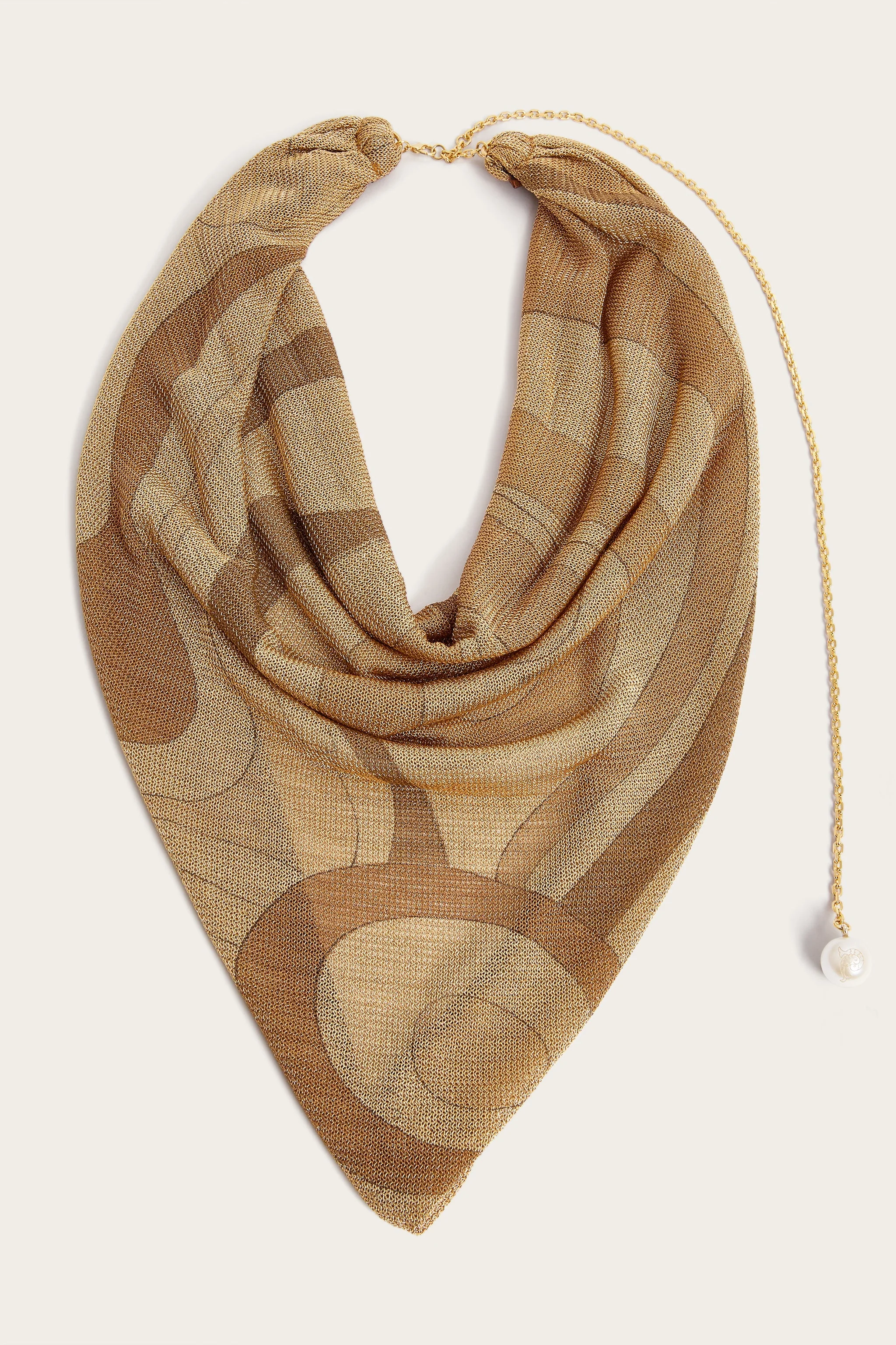 MARMO PRINT LUREX SCARF - 1