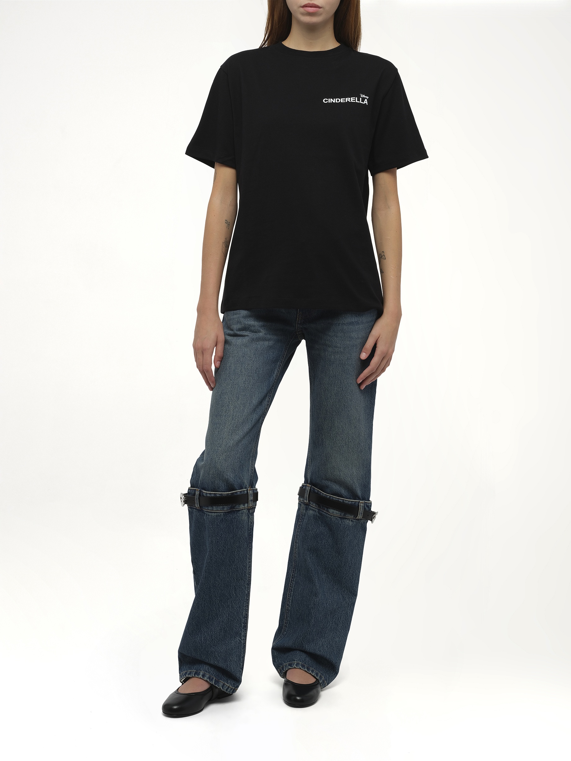 Disney x Coperni Cinderella T-Shirt in Black - 4