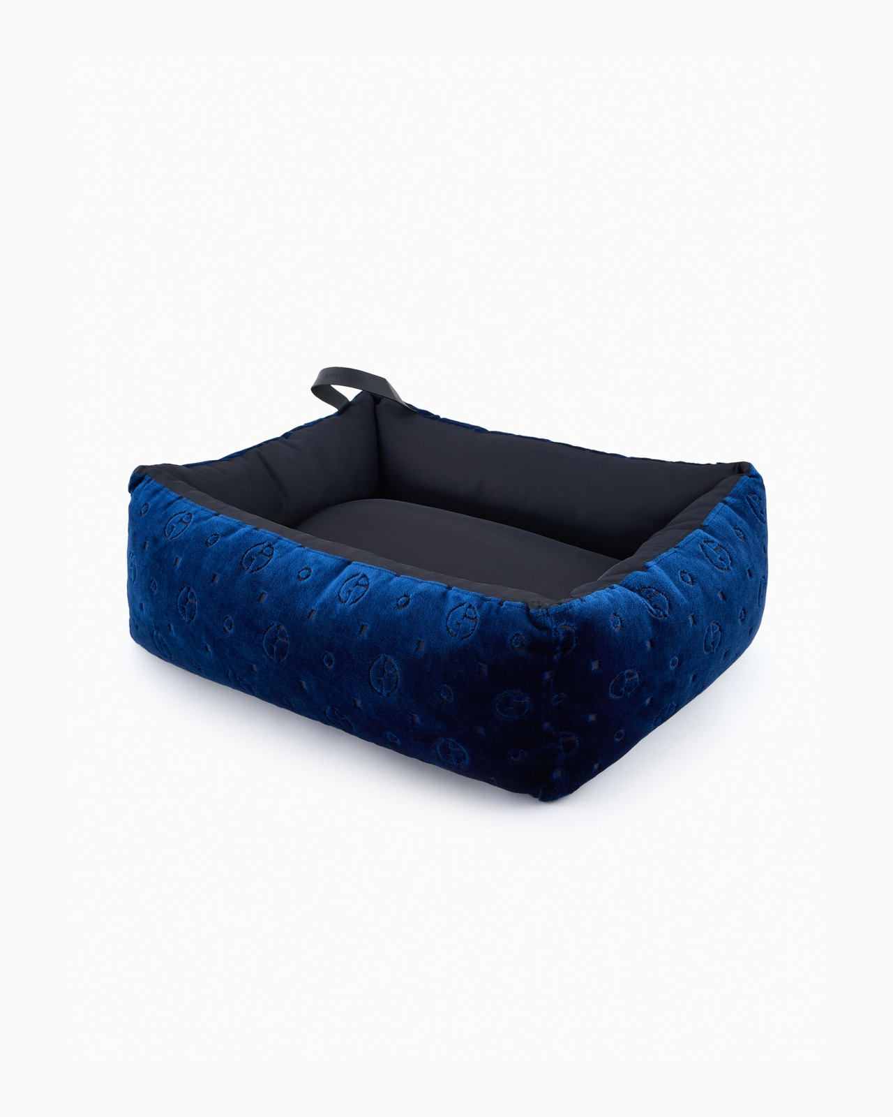 POLDO X GIORGIO ARMANI DOG BED IN MONOGRAM JACQUARD VELVET - 2