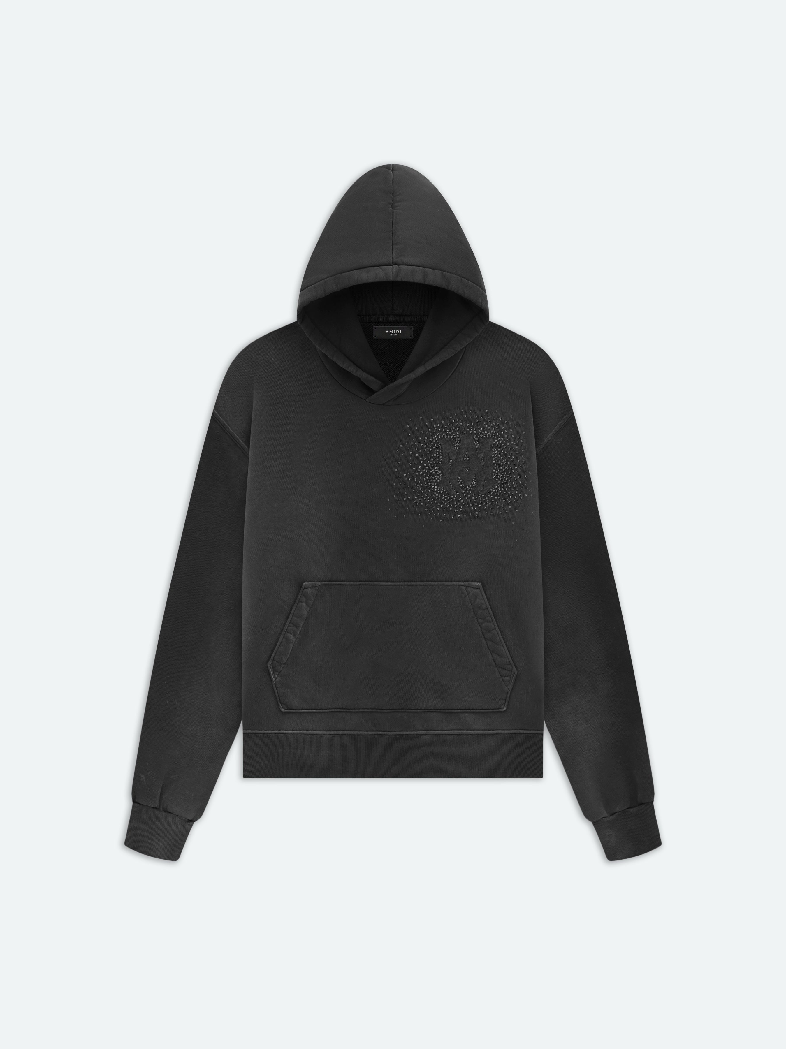 AMIRI CRYSTAL BURST HOODIE- Faded Black | REVERSIBLE